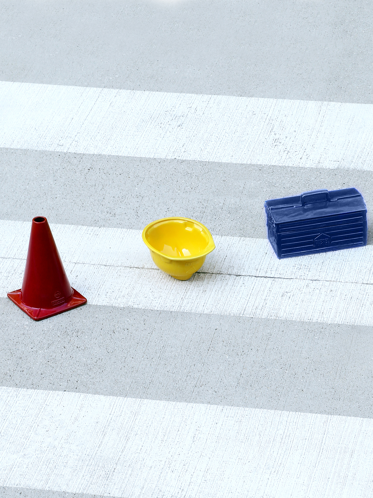 Diesel - 11056 WORK IS OVER, Unisex's Blue porcelain tool box in Blue - 6