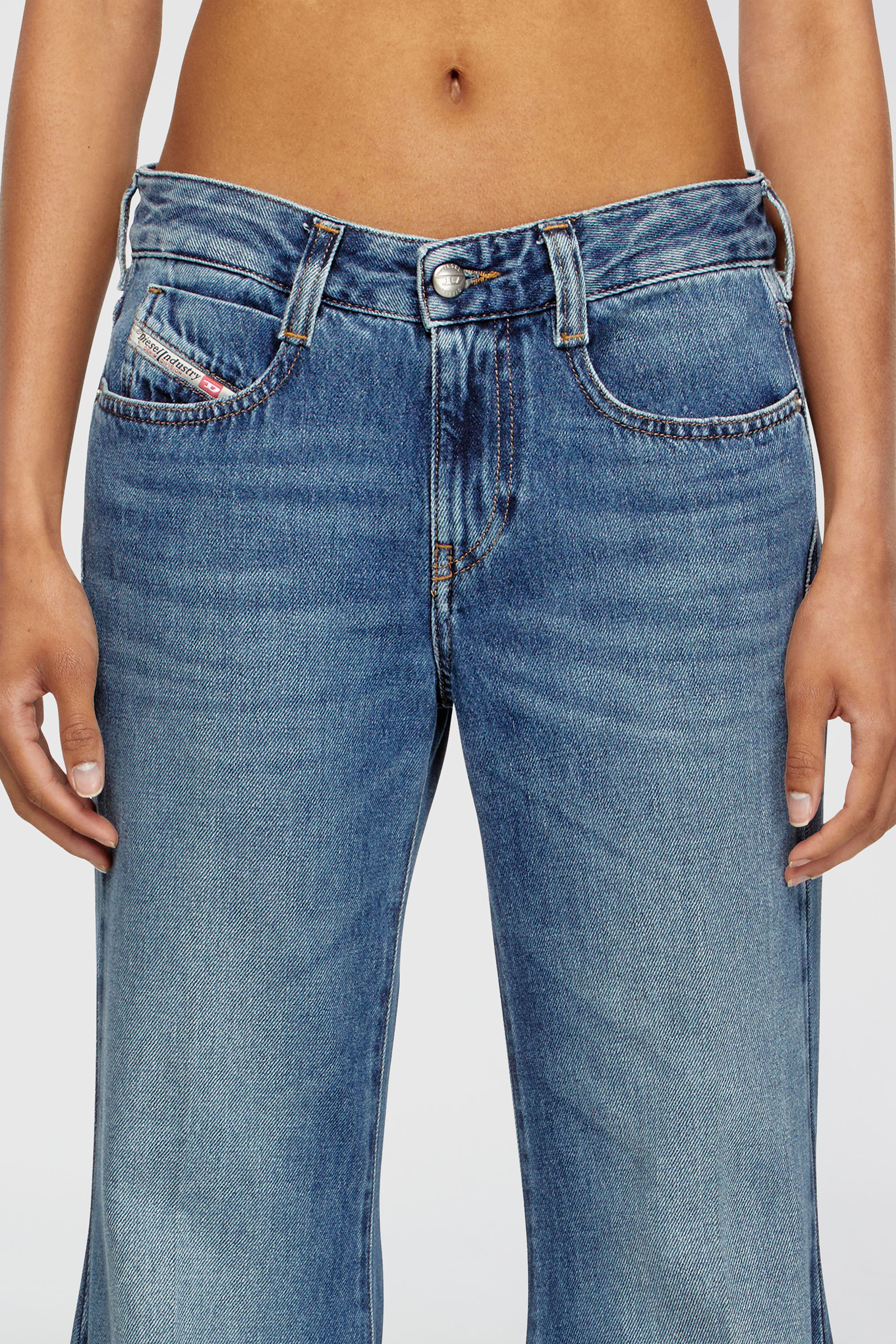 Women's Flare Jeans | Low Waist 1970 D-Bleess | Medium blue