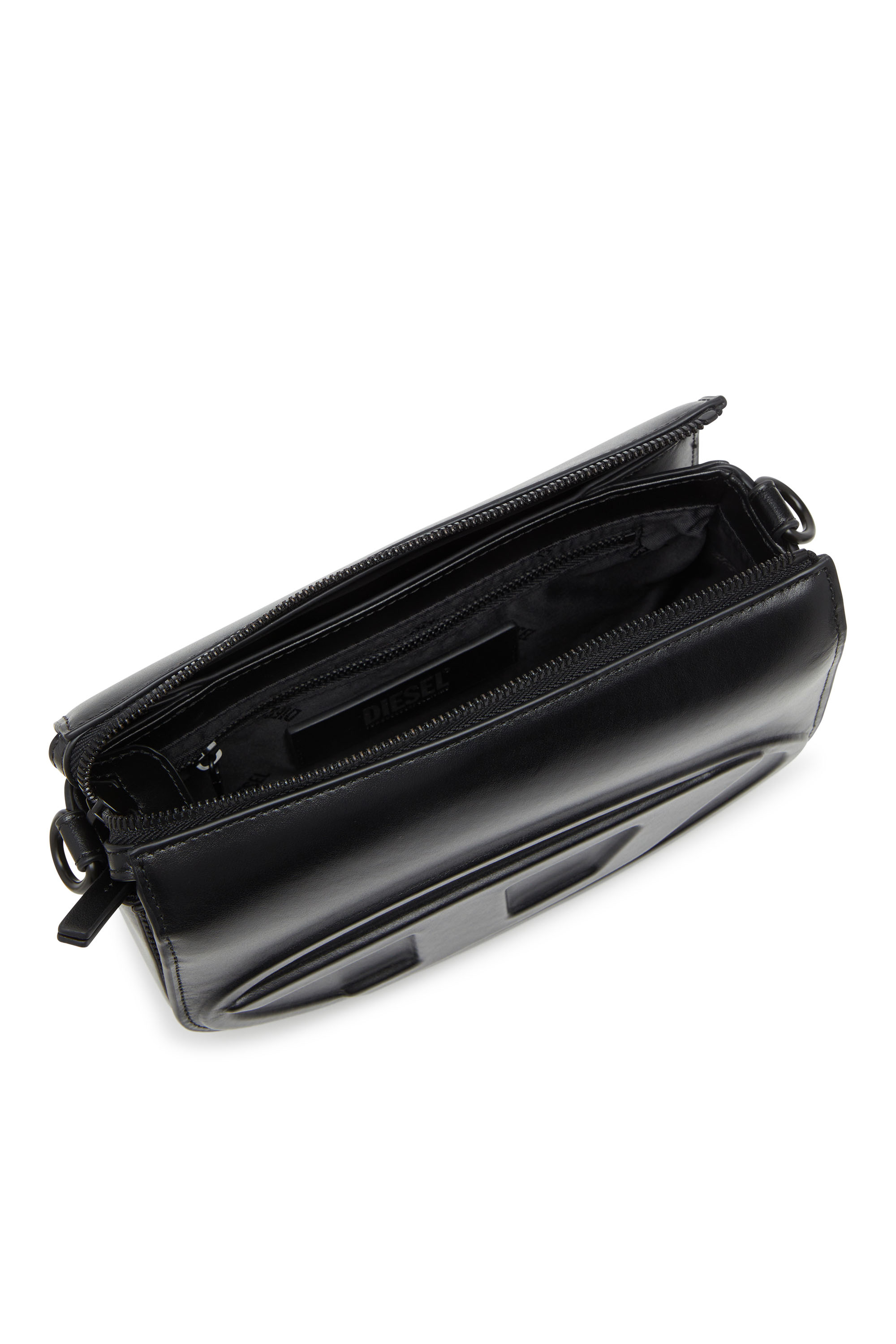 Diesel - 1DR CAMERA BAG, Man's 1DR-Camera bag in premium leather in Black - 4