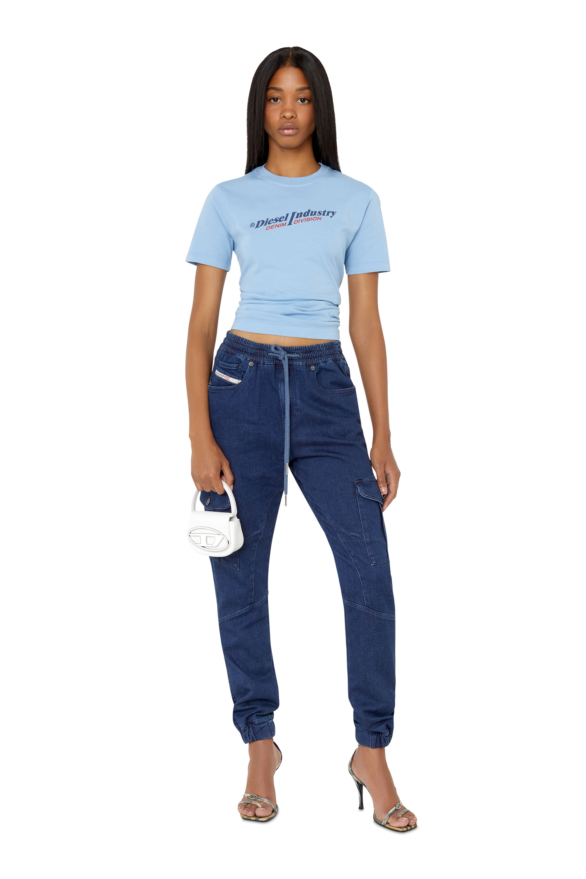 Diesel - D-Ursy Track Denim 069ZQ Slim, Dark Blue - Image 5
