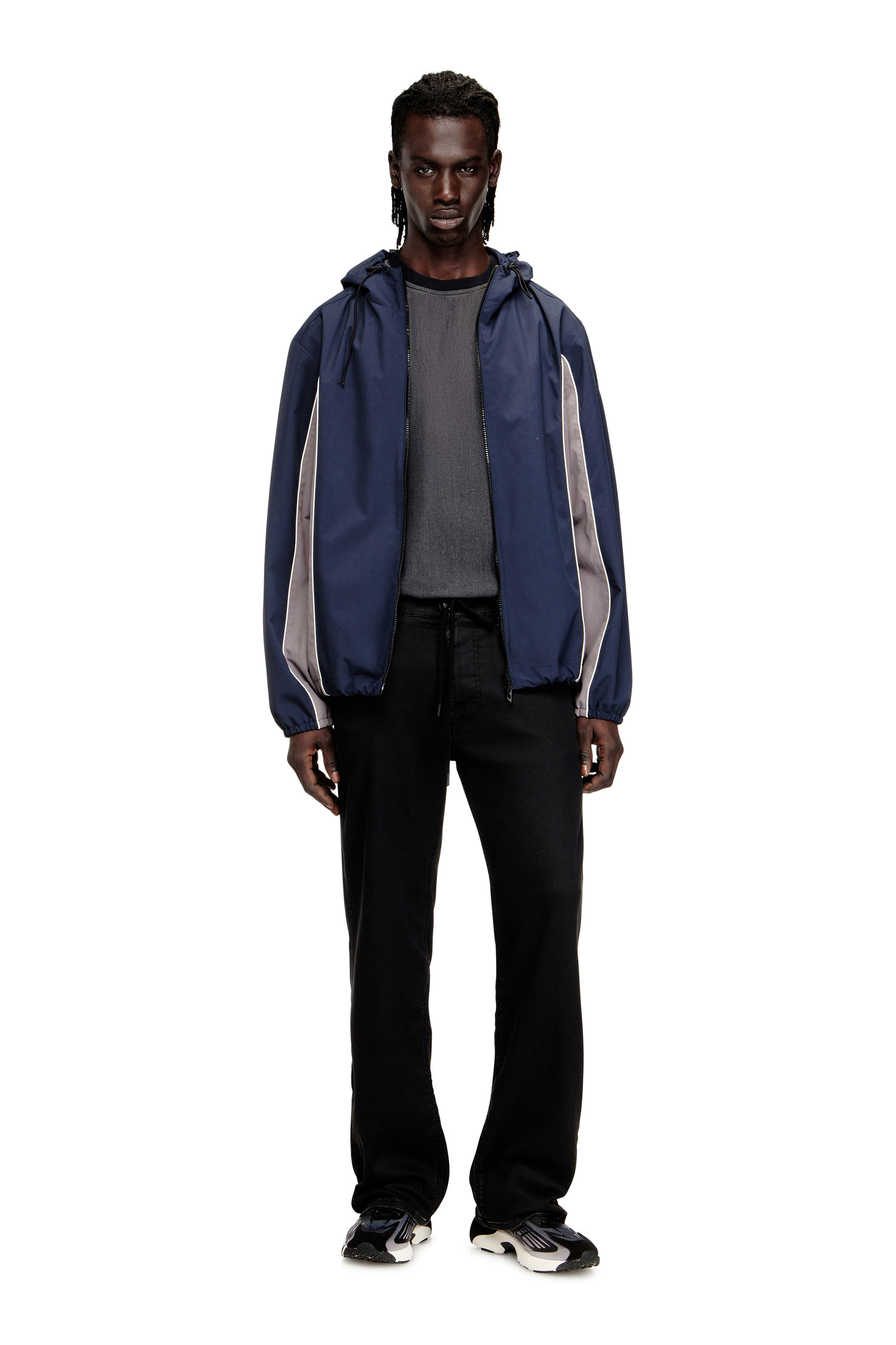 Diesel - Man's Relaxed 2080 D-Reel Joggjeans® 09N90, Black/Dark grey - 1