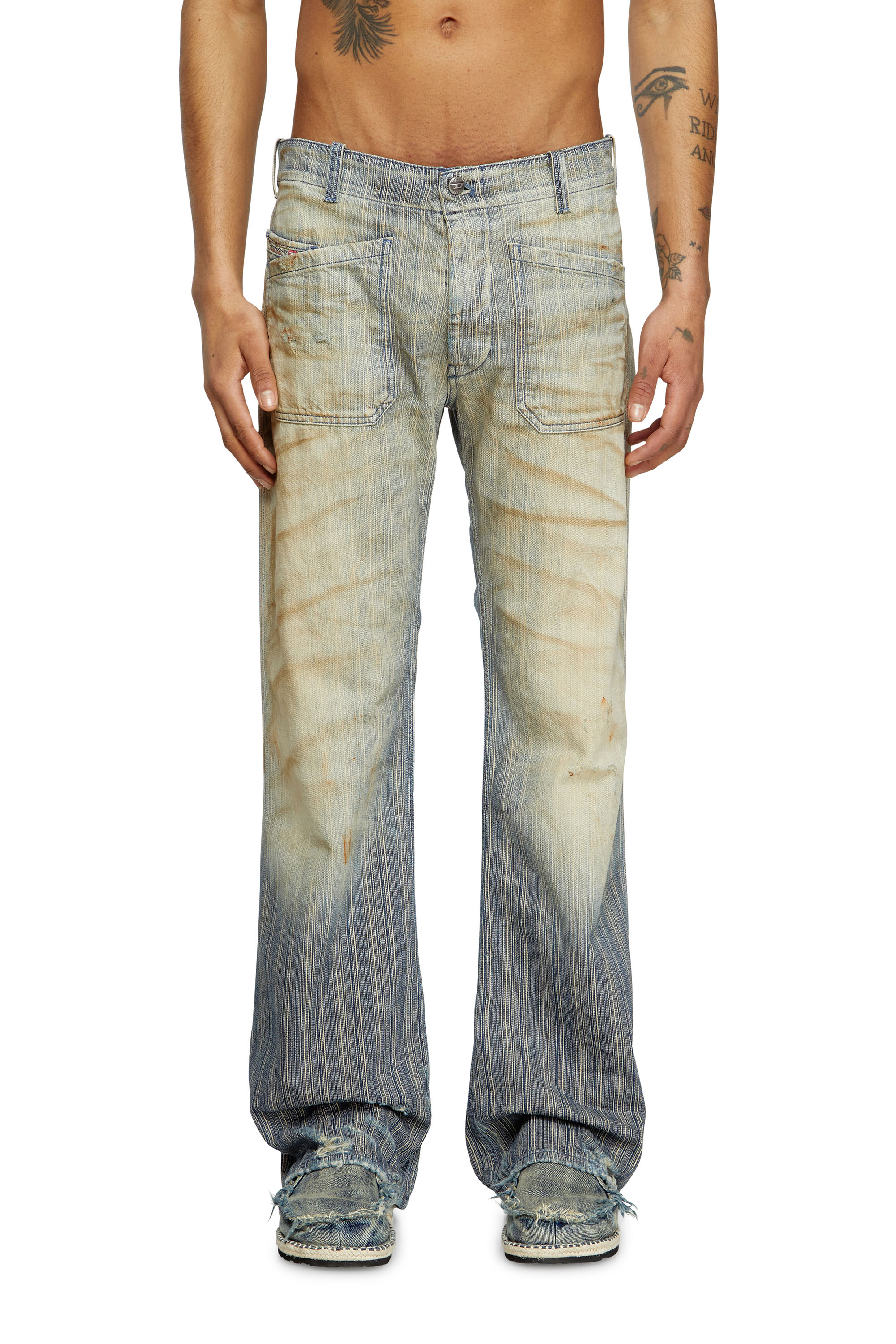 Diesel - Man's Bootcut Jeans D-Moorix 09L55, Medium blue - 1