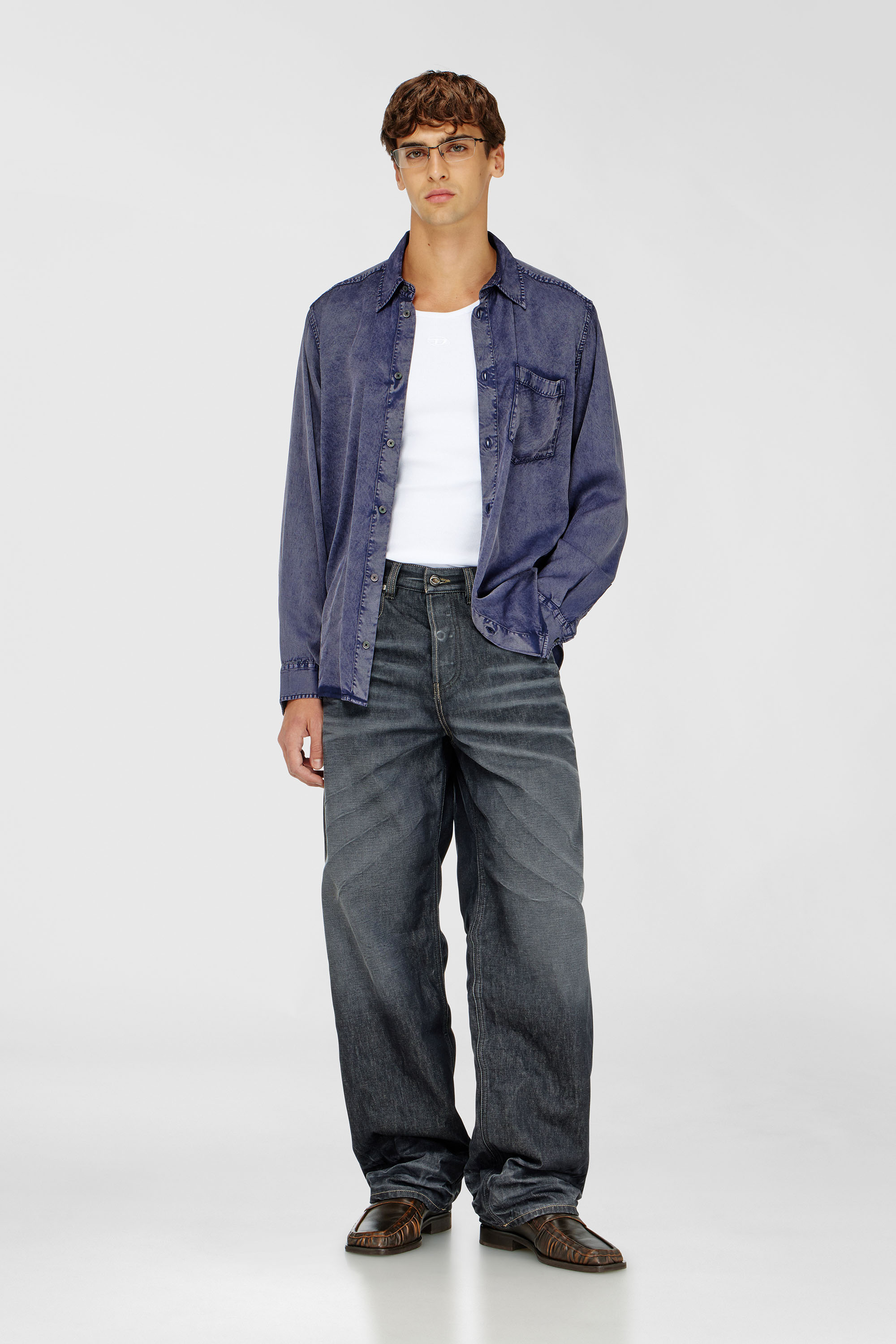 Diesel - T-ARM-LKDS, Man's Tank top in ribbed jersey with Oval D embroidery in White - 1