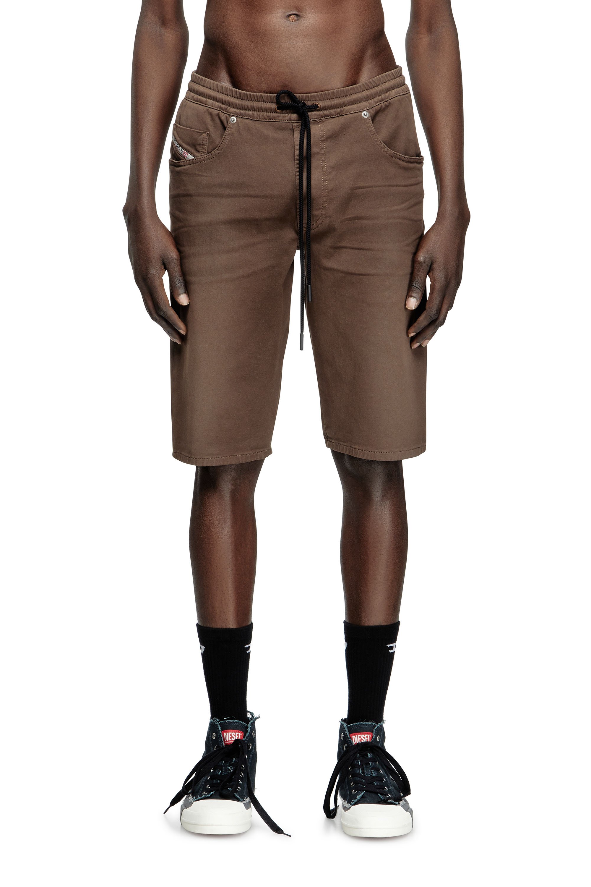 Diesel - 2033 D-KROOLEY-SHORT JOGG, Man's Chino shorts in JoggJeans in null - 1