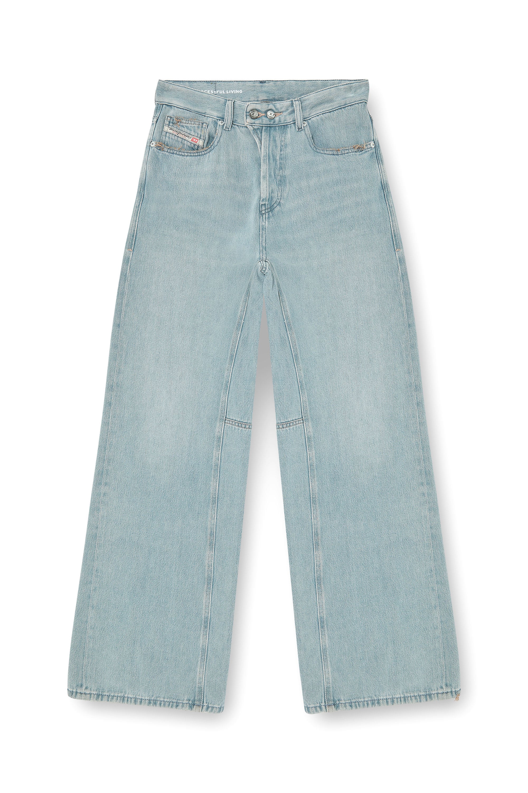 Diesel - Woman's Relaxed Jeans 1996 D-Sire 09P84, Light Blue - 3