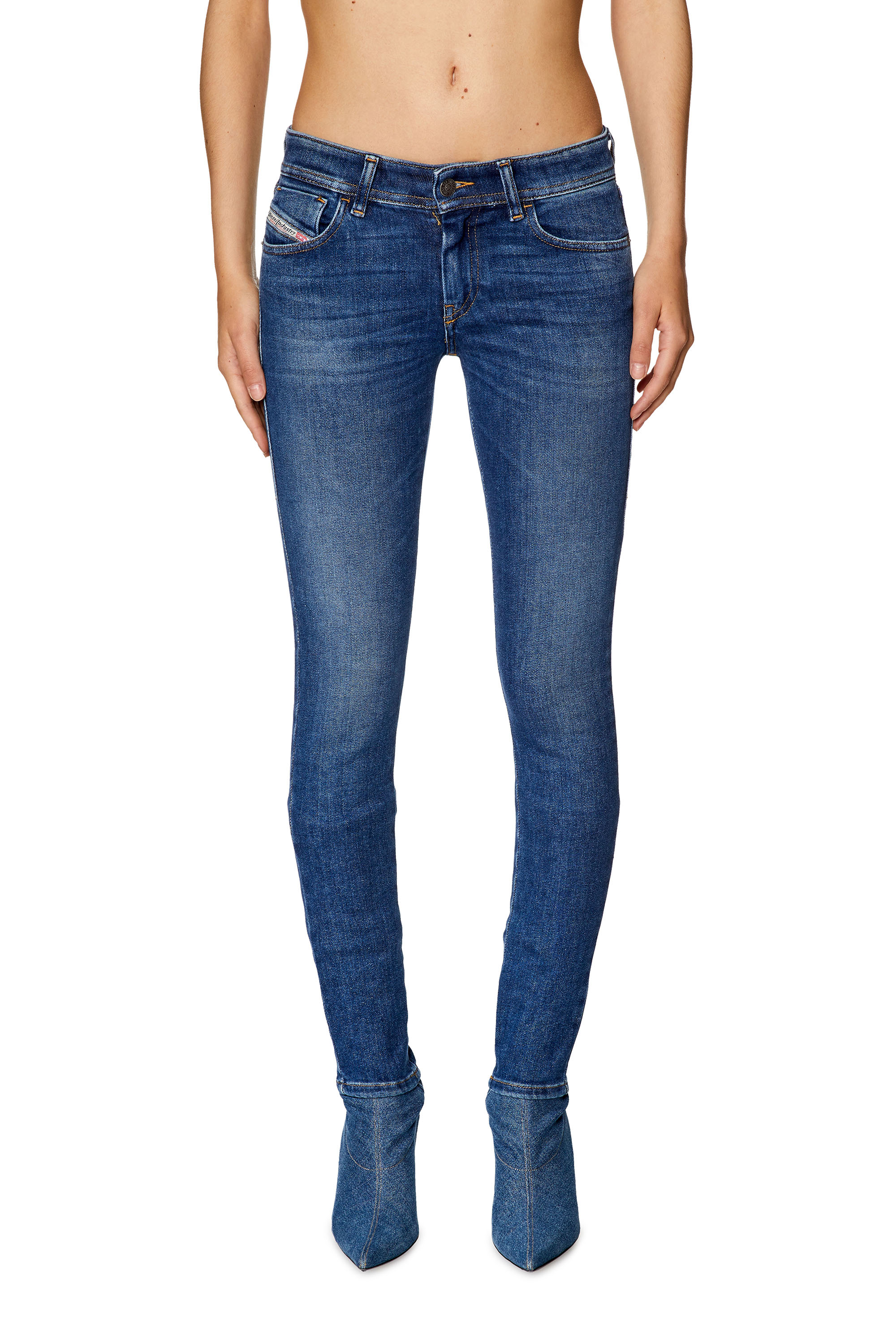 Diesel - Super skinny Jeans 2018 Slandy-Low 09F86, Medium blue - Image 2