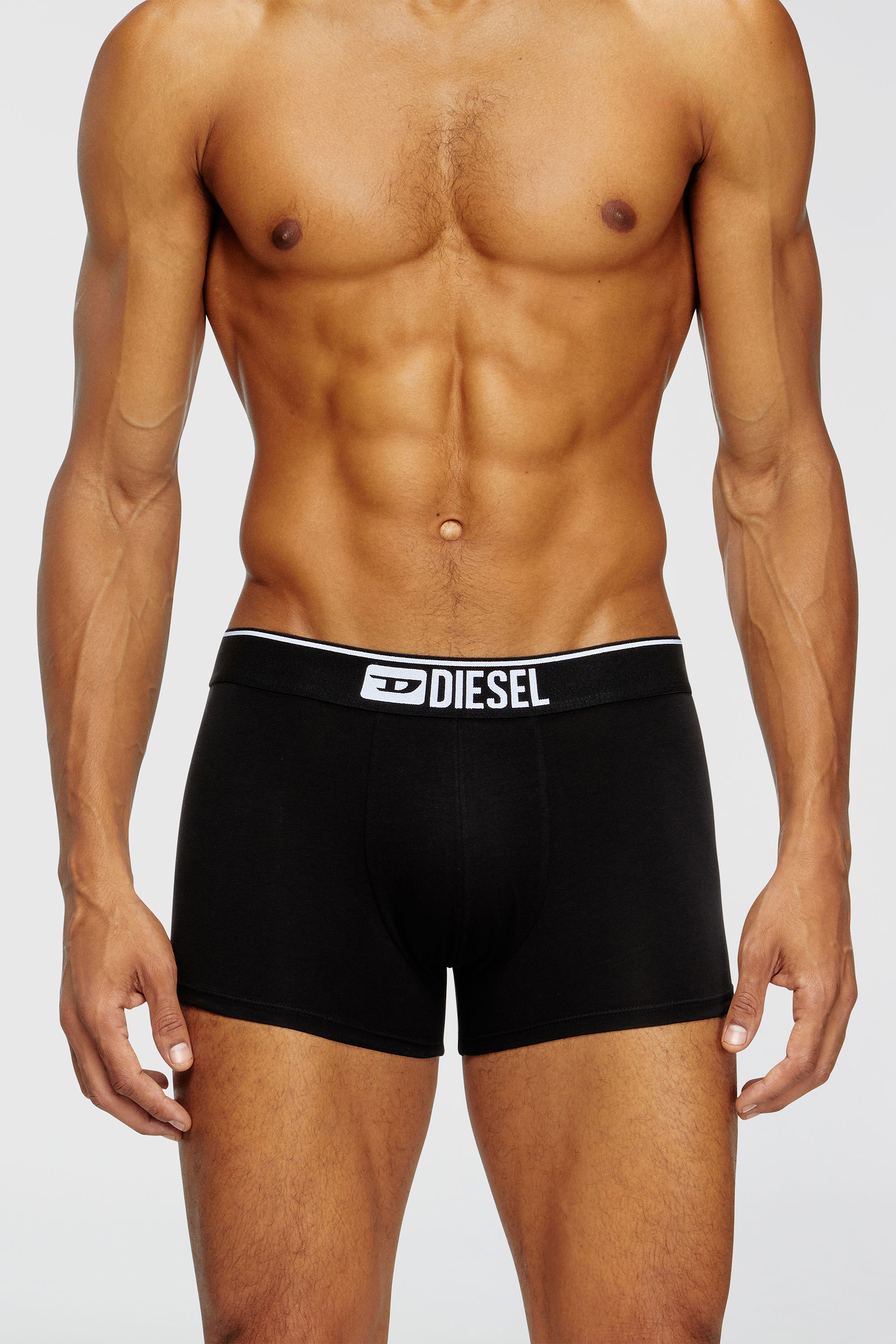 Diesel - UMBX-DAMIENTHREEPACK, Man's Three-pack of plain boxer briefs in Black - 3