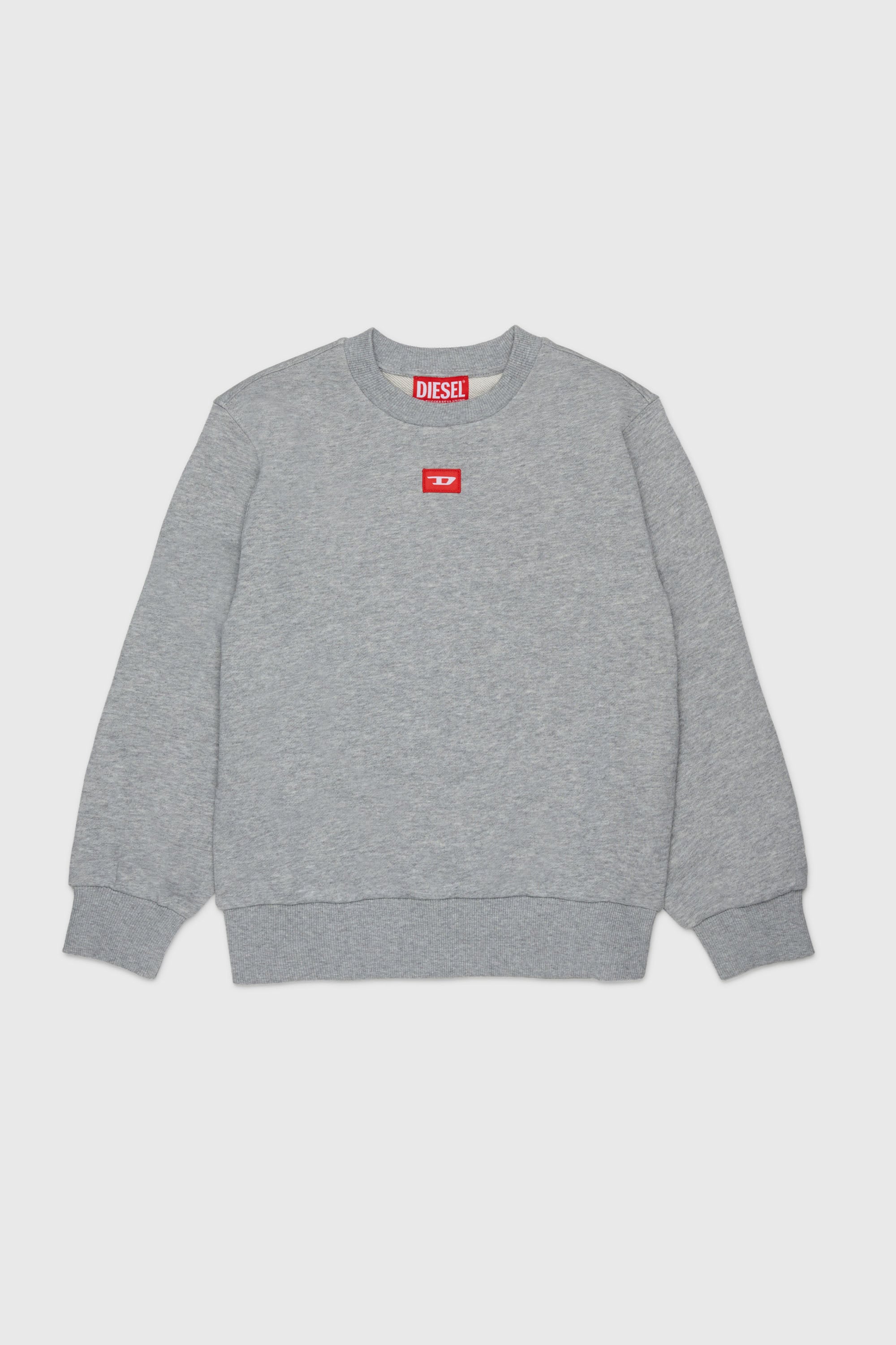Diesel - SXGIN OVER, Unisex's Sweatshirt small logo patch in Grey - 1
