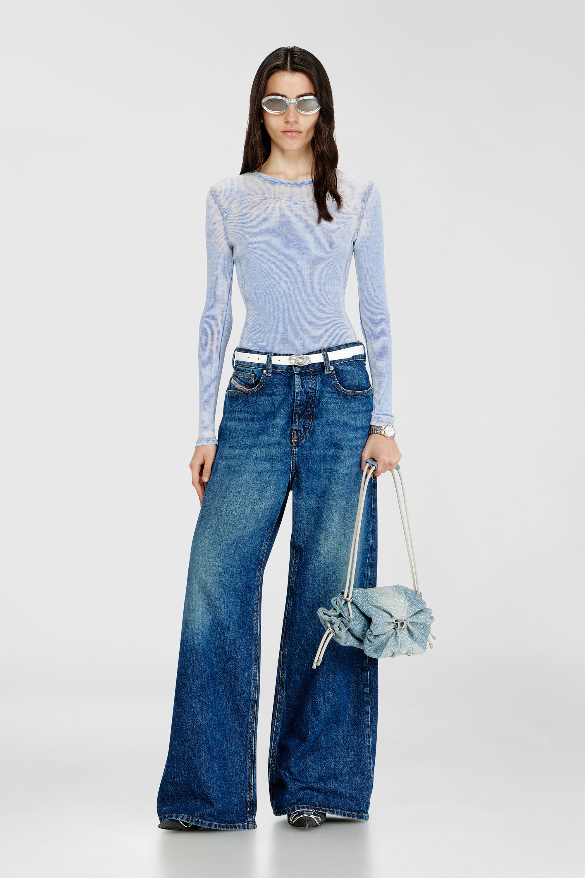 Diesel - Unisex's Relaxed Jeans 1996 D-Sire 09I27, Dark Blue - 1