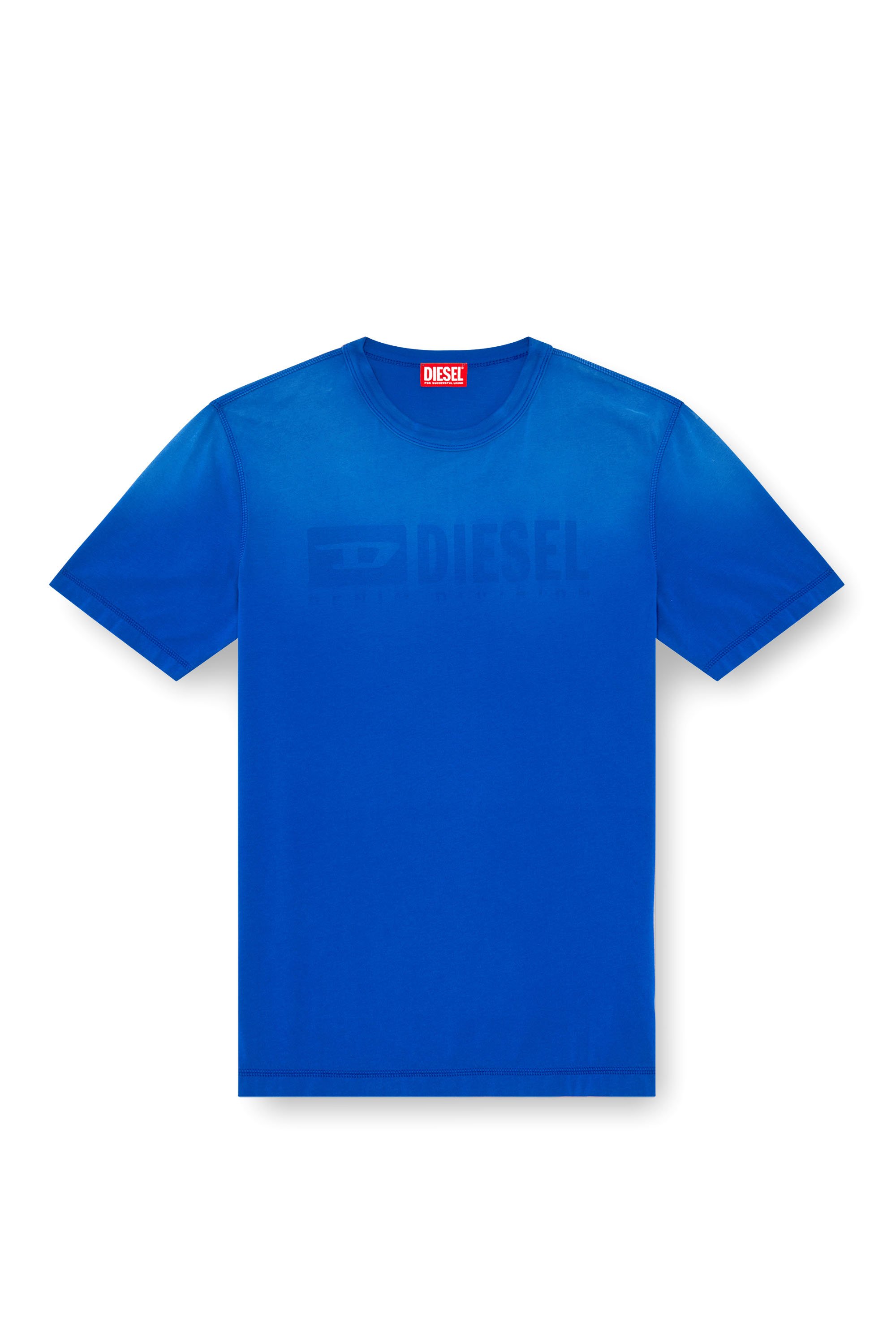Diesel - T-ADJUST-K4, Man T-shirt with sun-faded treatment in Blue - Image 3