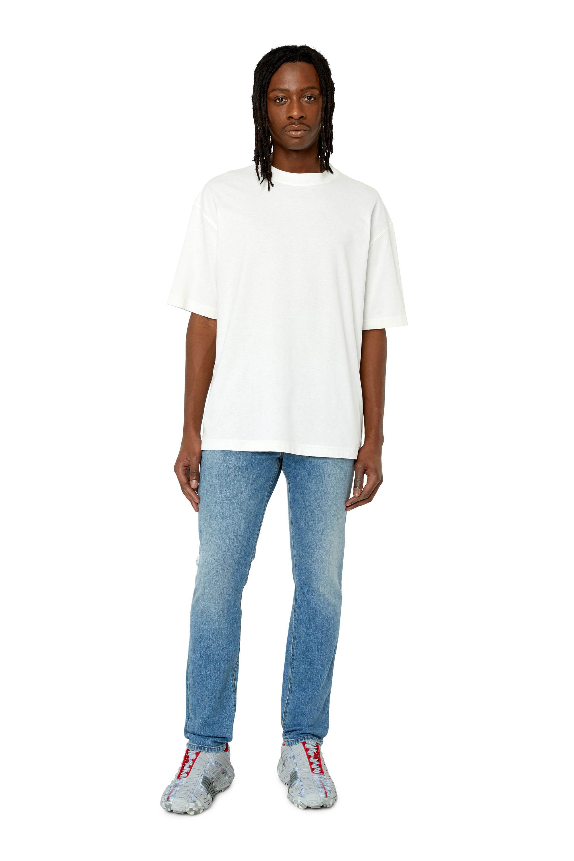 Diesel - 2019 D-Strukt 007L3 Slim Jeans, Light Blue - Image 4