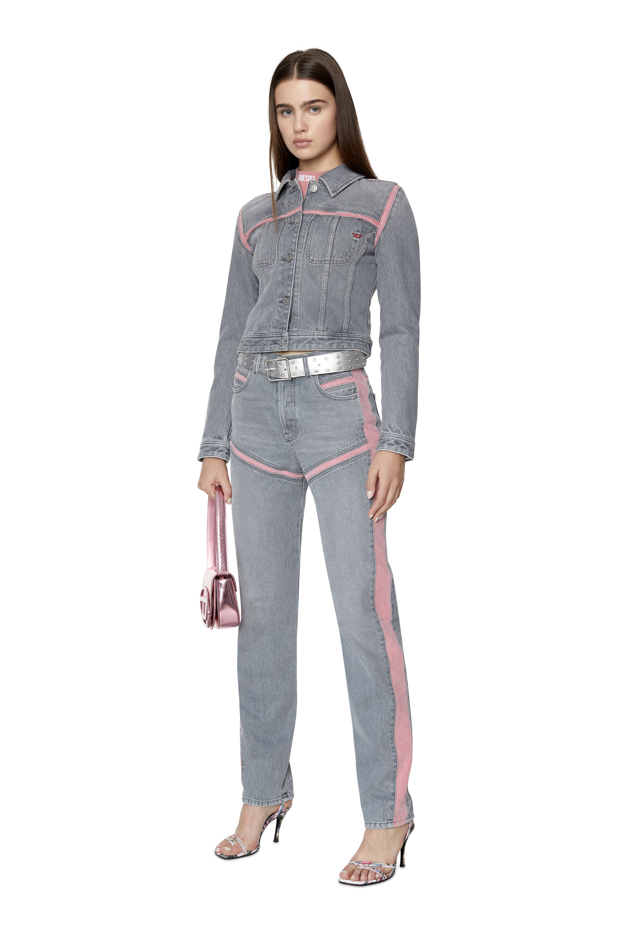 Diesel - D-Pilut 007G2 Straight Jeans, Light Grey - Image 5