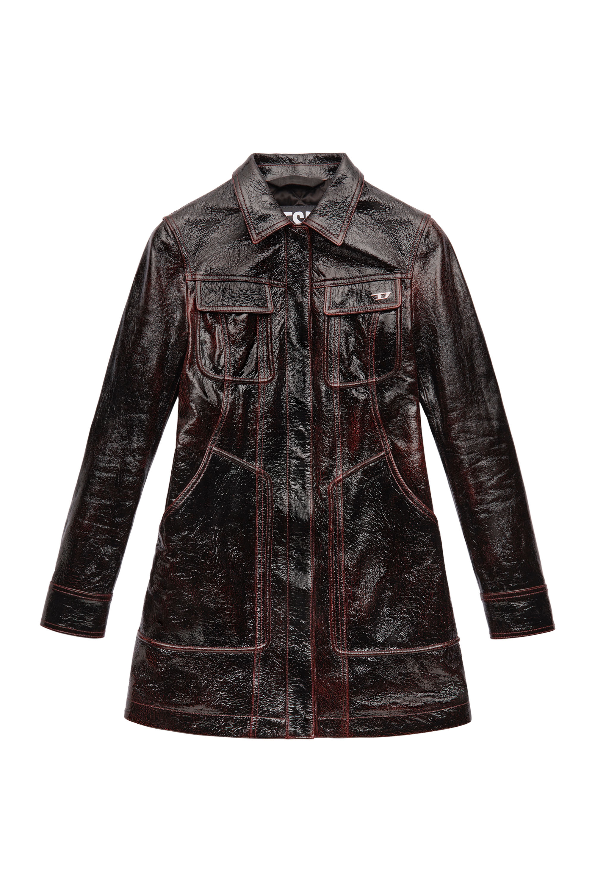 L-VINACCIA, Black/Violet - Leather jackets