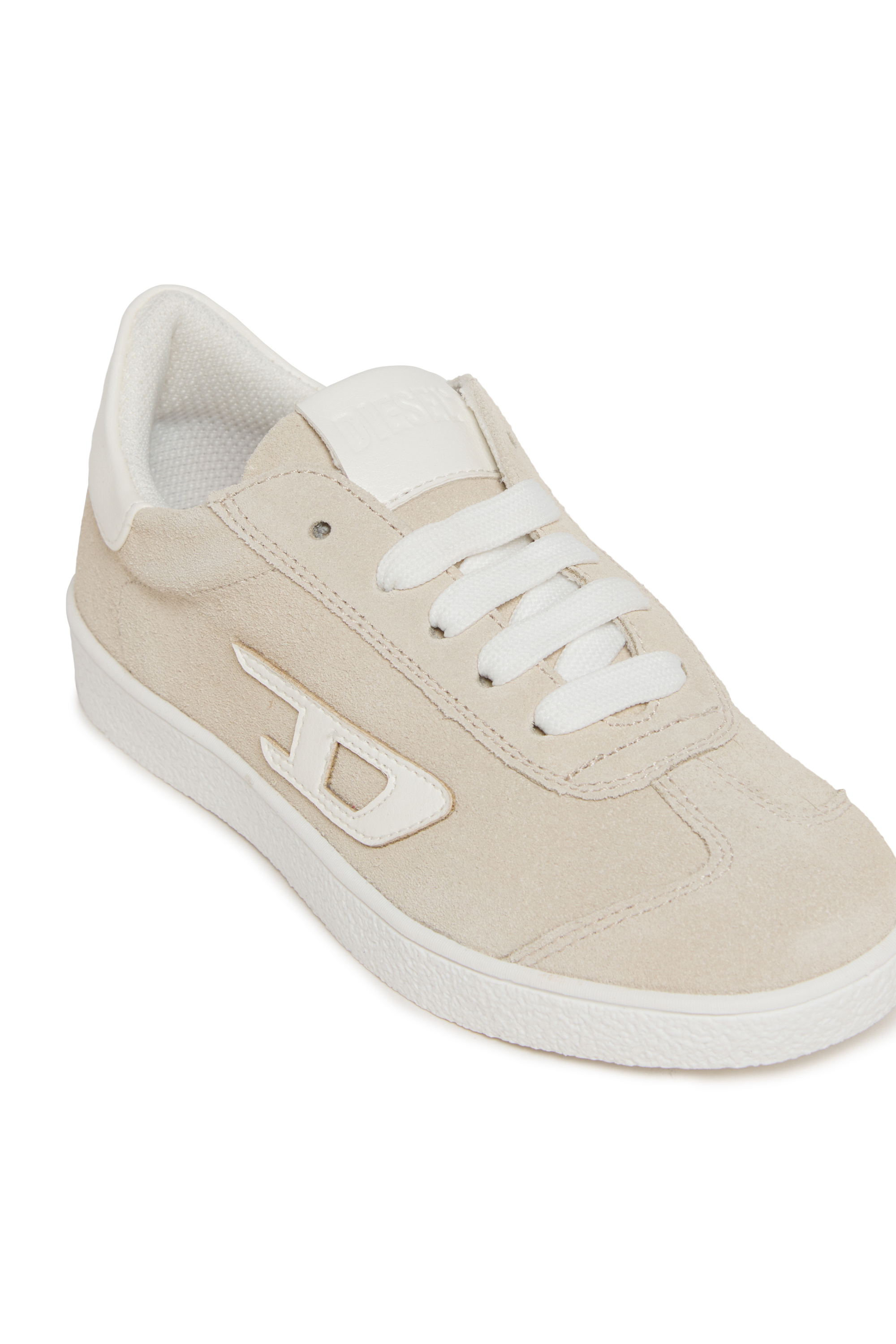 Diesel - S-COUGAZ, Unisex's S-COUGAZ-Suede sneakers with contrast D in Beige - 4