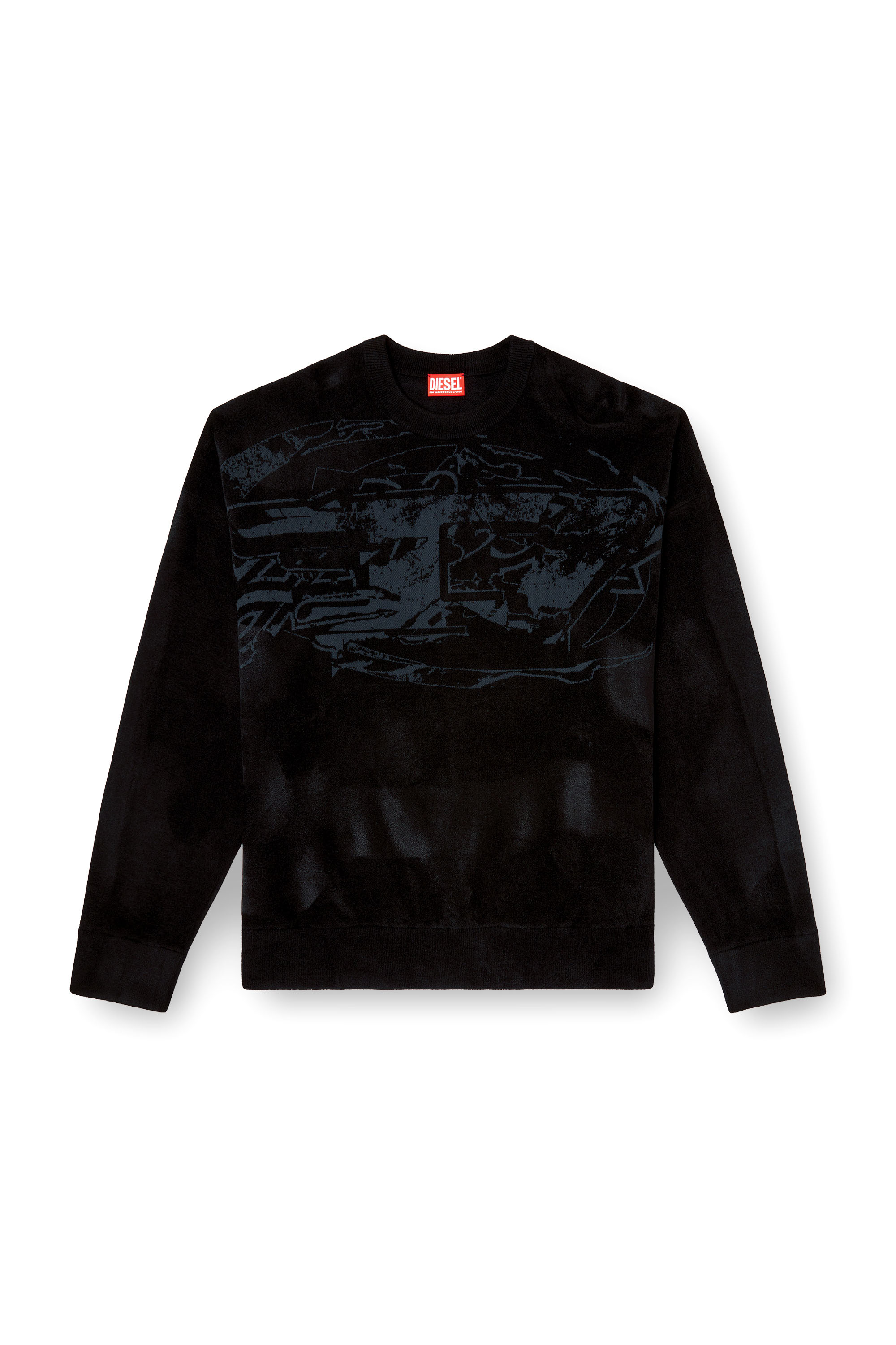 Diesel - K-TRESA, Man's Chenille-jacquard jumper with logo motif in null - 3