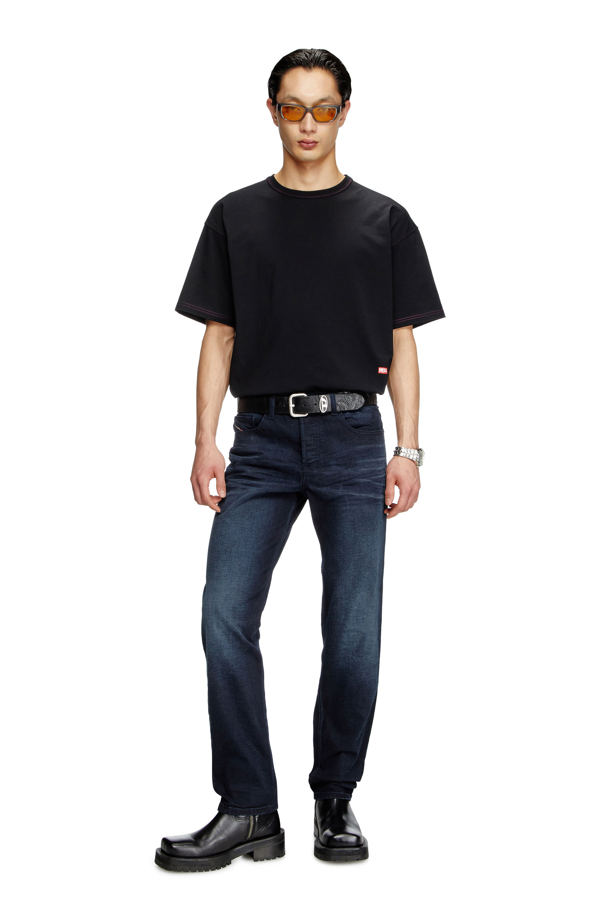 Regular Jeans 2023 D-Finitive 0BMBX, Dark Blue Diesel - Man's Regular Jeans 2023 D-Finitive 0BMBX, Dark Blue - 1