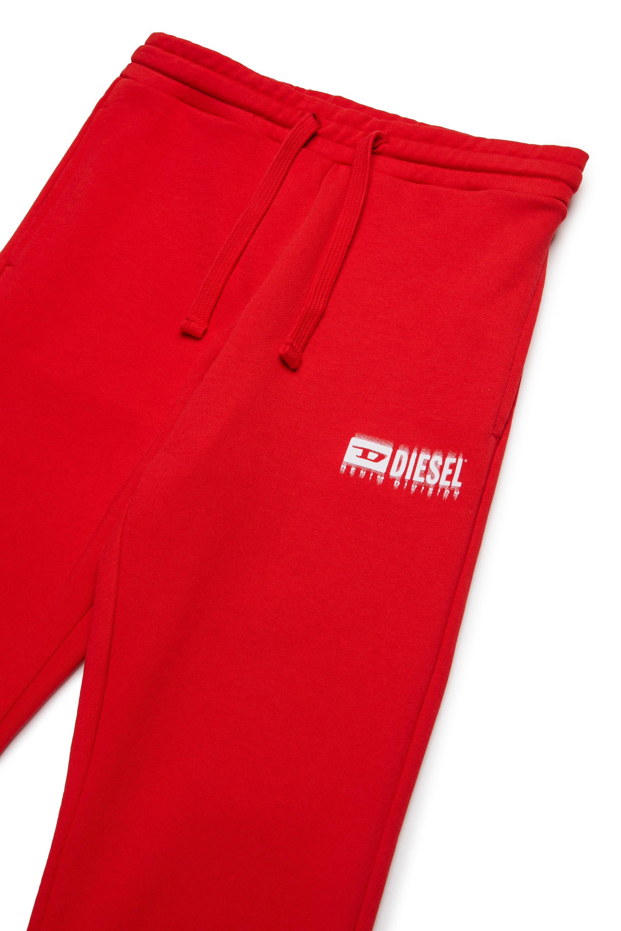 Diesel - PBASE, Man's Sweatpants with smudged logo in Red - 3