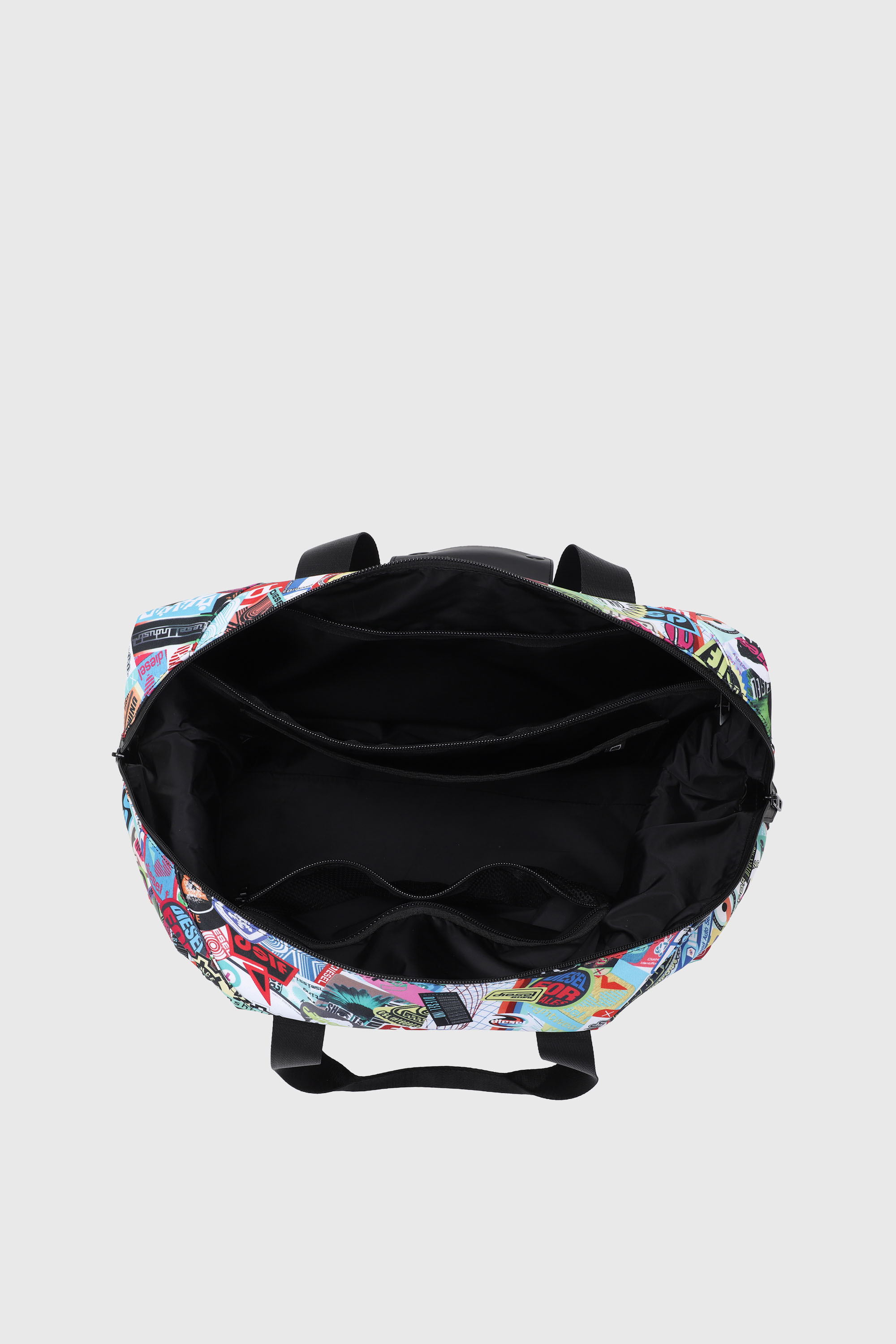 Diesel - DIESEL PC PRINTED DUFFLE-STICKERS- DSB00, Unisex's Pratical duffle bag with stickers in Multicolor - 4