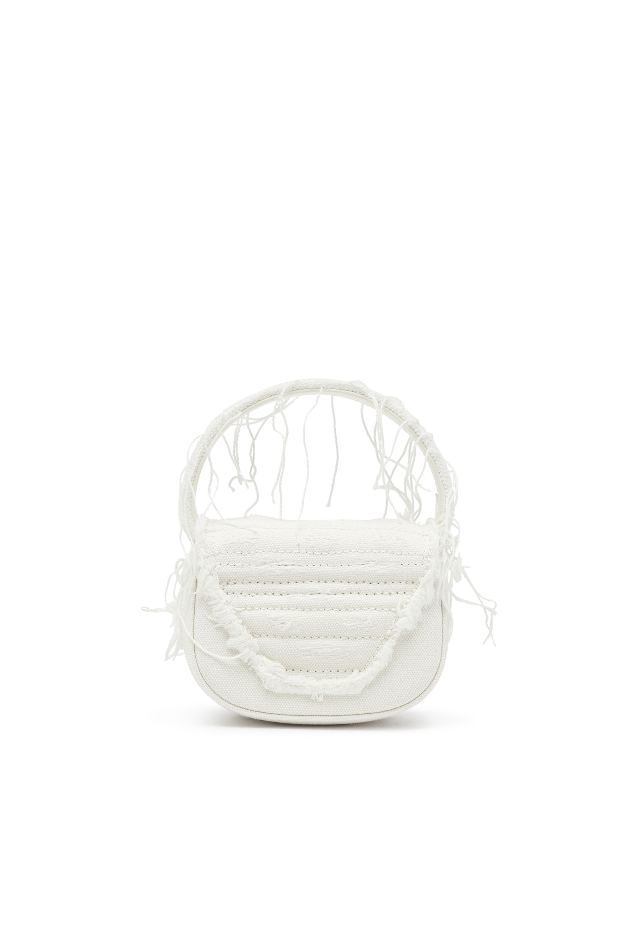 Diesel - 1DR XS, Woman's 1DR XS-Iconic mini bag in canvas and leather in White - 3