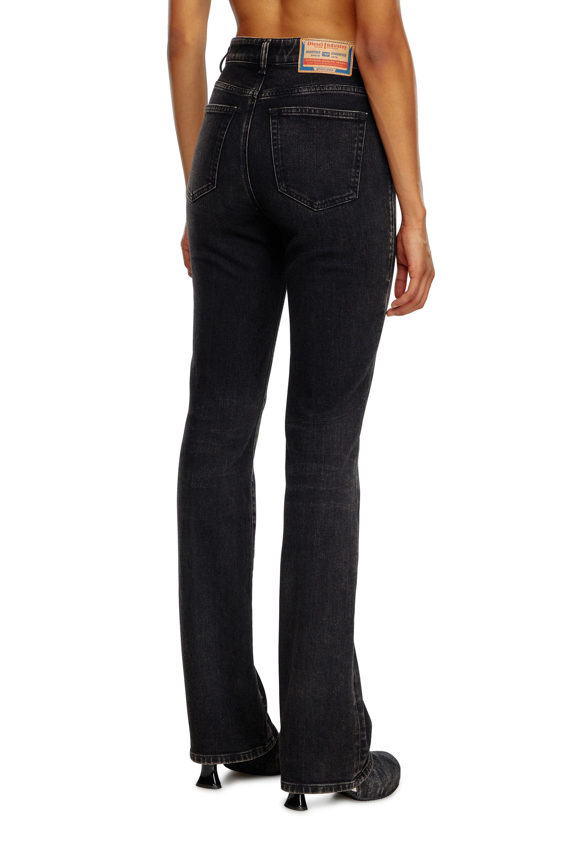 Diesel - Woman Bootcut and Flare Jeans 2003 D-Escription 09I30, Black/Dark grey - Image 4