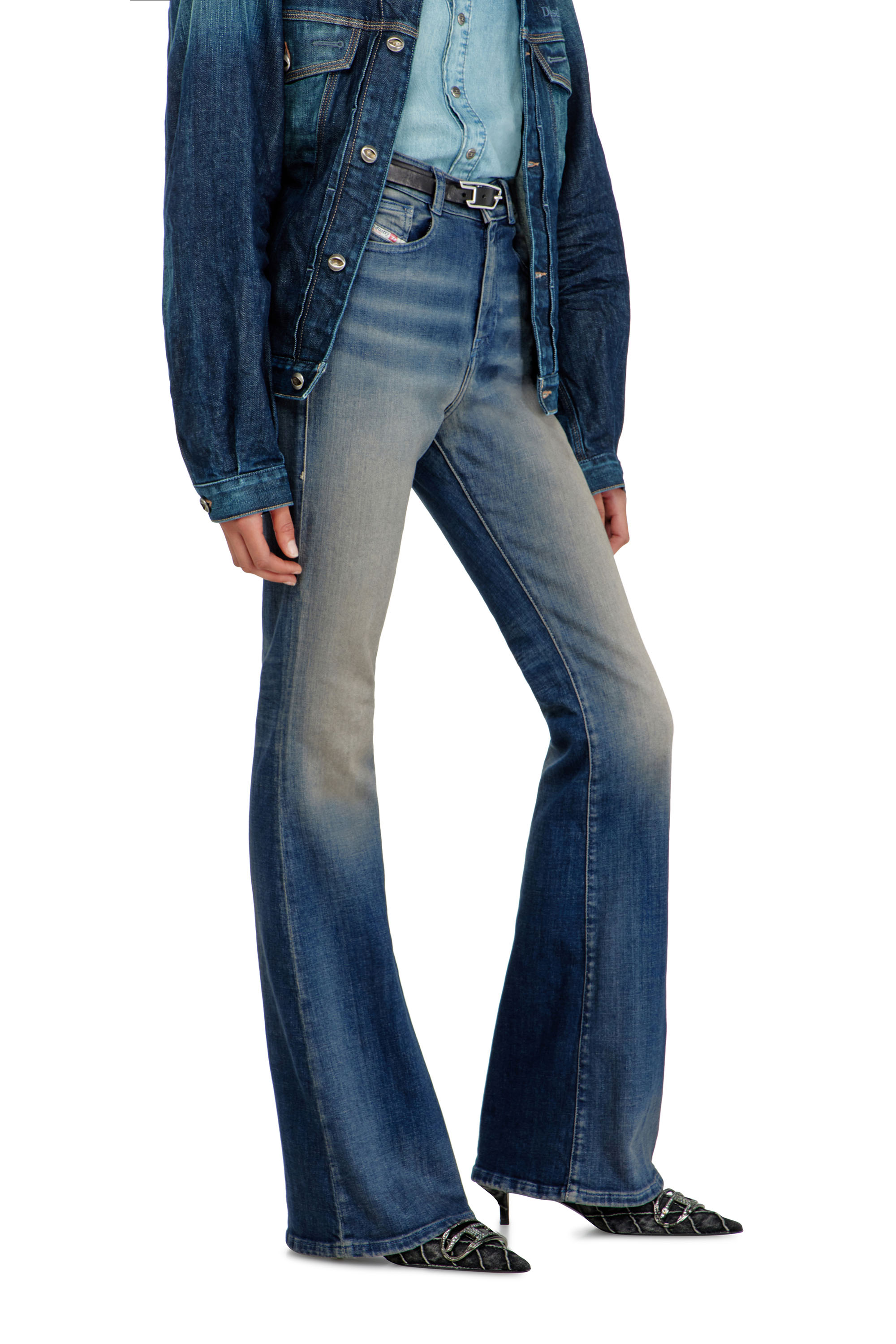 Diesel - Woman's Bootcut Jeans 1973 D-Partt 09P67, Dark Blue - 6