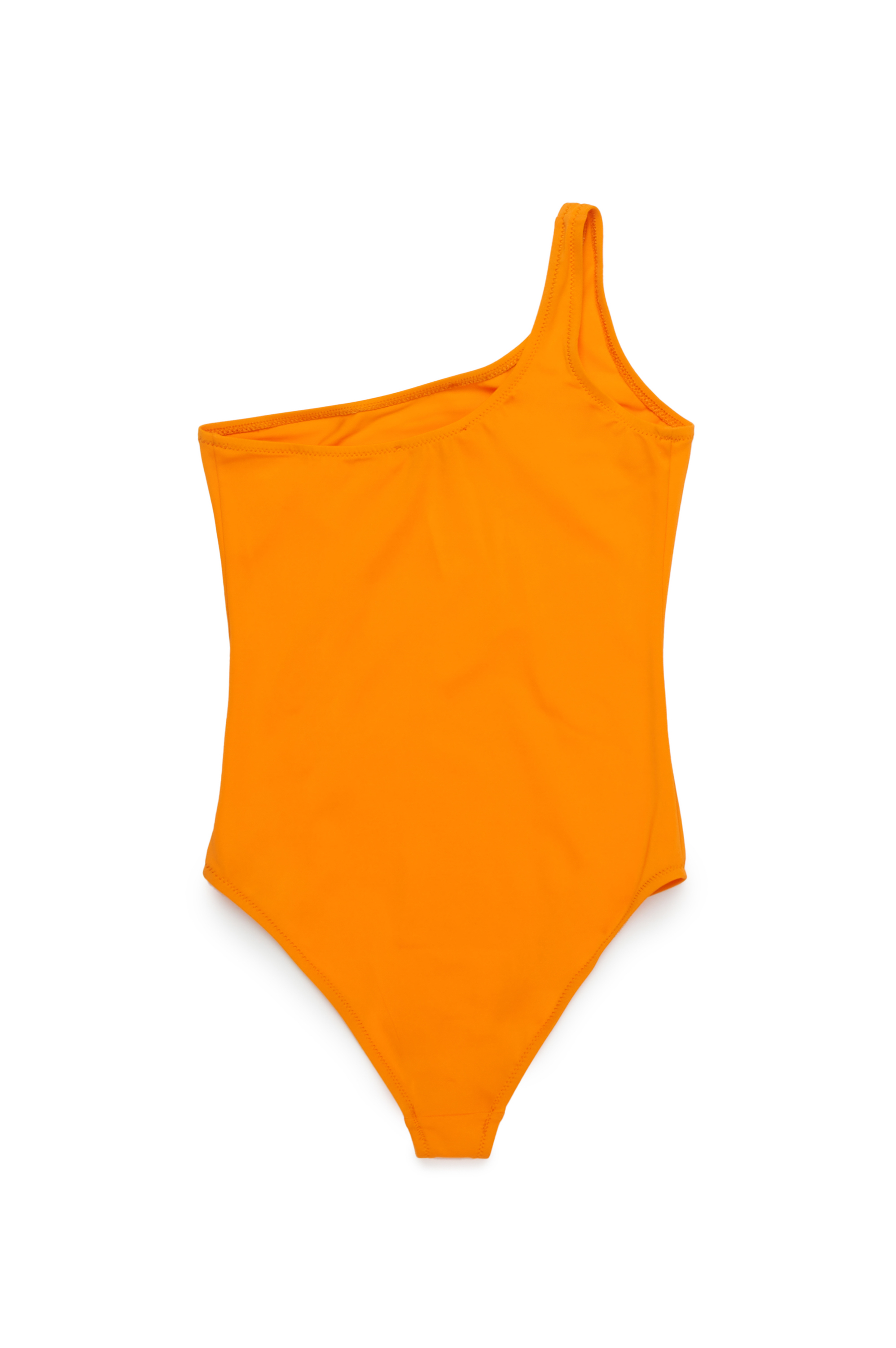 Diesel - MUNNYX, Woman's One-shoulder swimsuit with Oval D logo in Orange - 2