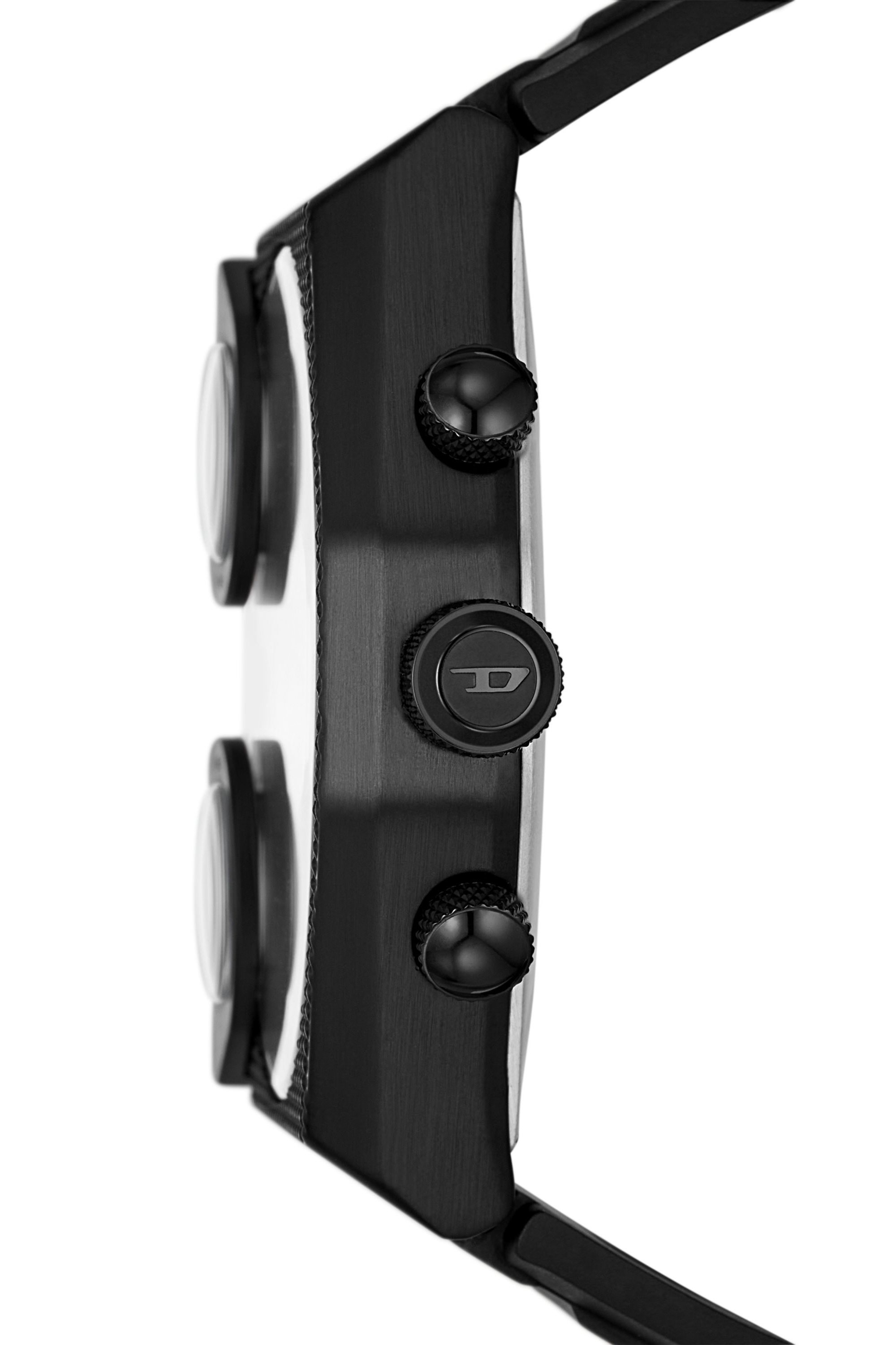 Diesel - DZ7474, Man Sideshow Black Silicone Watch in Black - Image 3