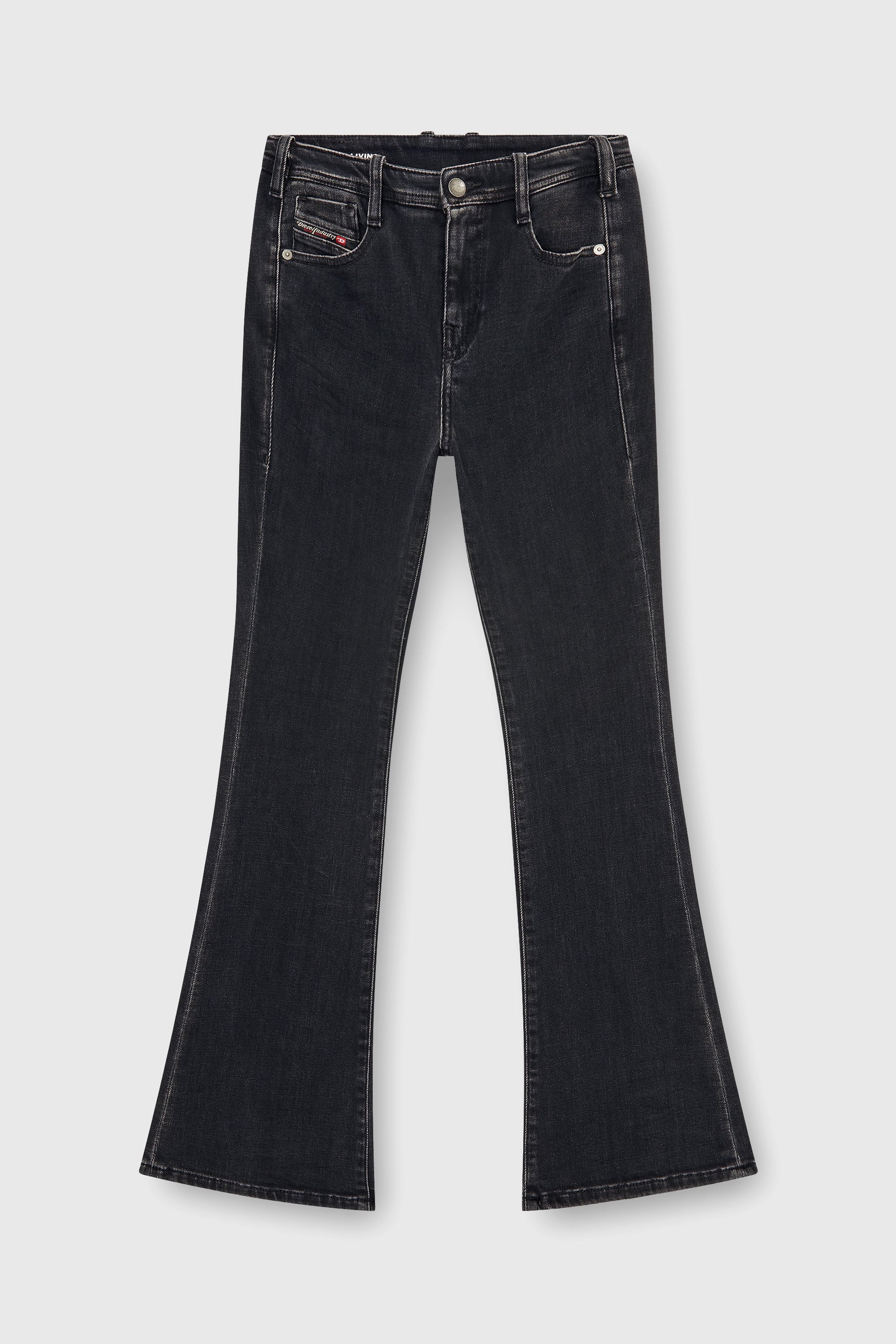Diesel - Woman's Bootcut Jeans 1969 D-Ebbey 09P75, Black/Dark grey - 2
