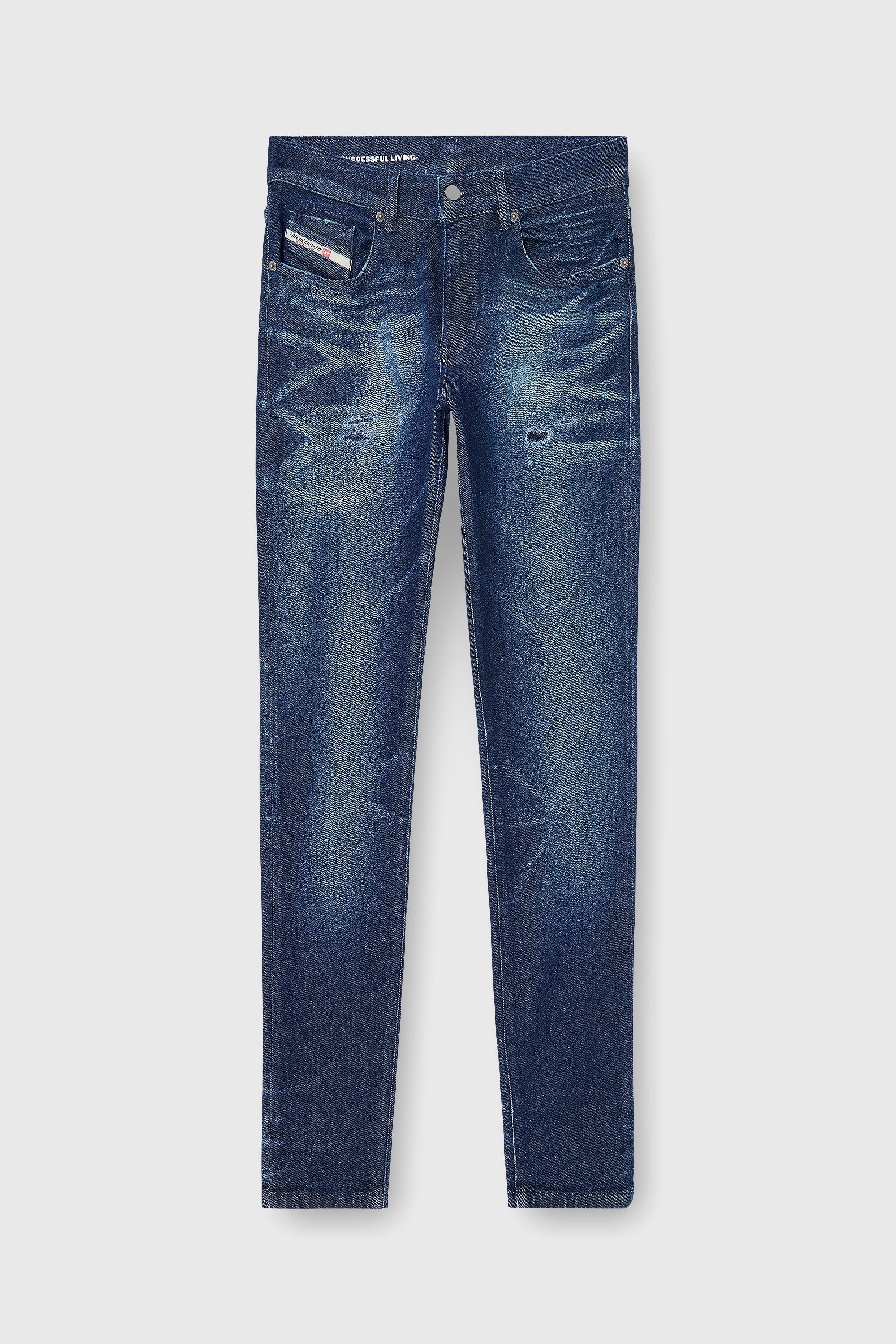 Diesel - Man's Slim Jeans 2019 D-Strukt 0KBBU, Dark Blue - 6