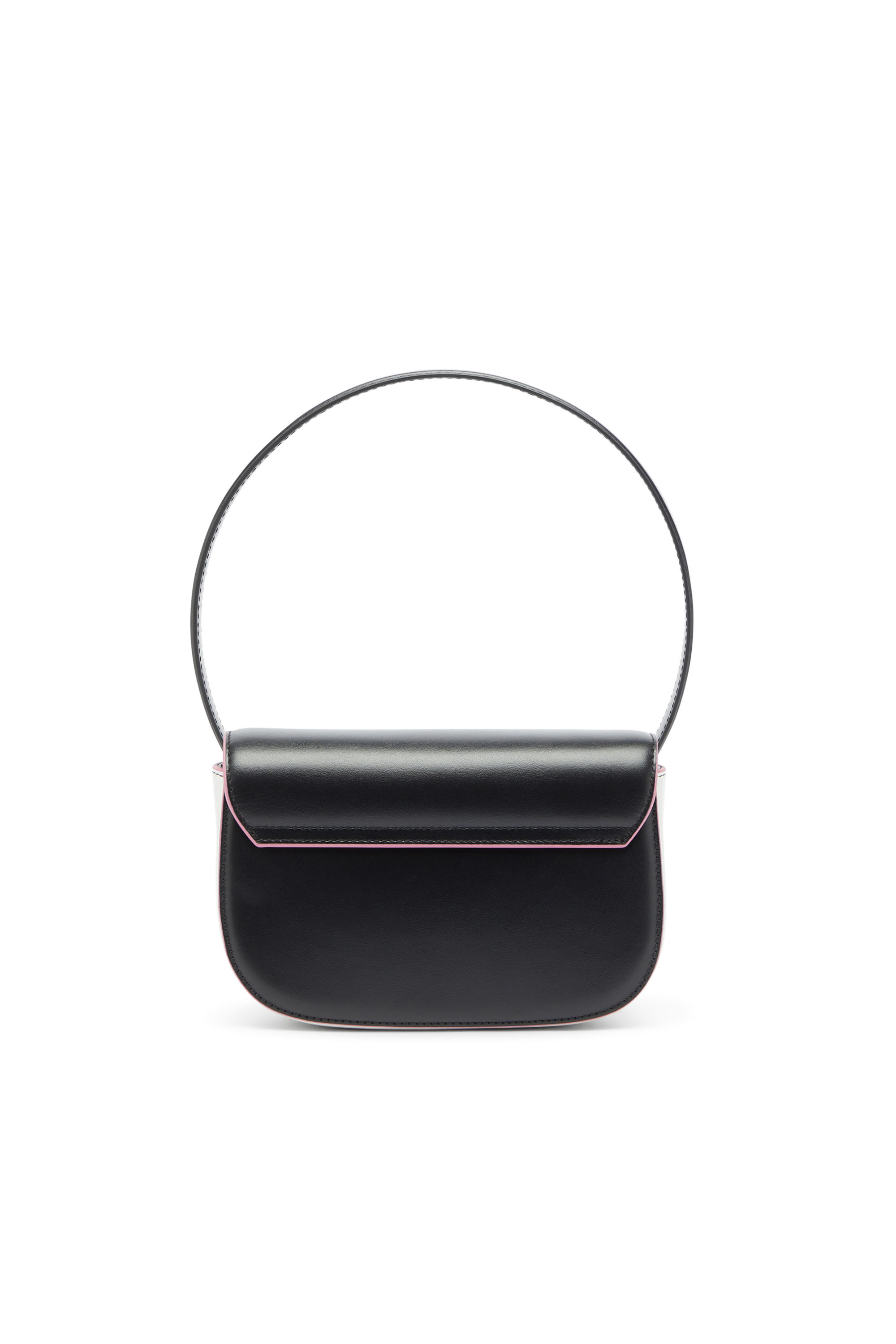 Diesel - 1DR, Woman's 1DR - Iconic shoulder bag in nappa leather in Black/Pink - 2