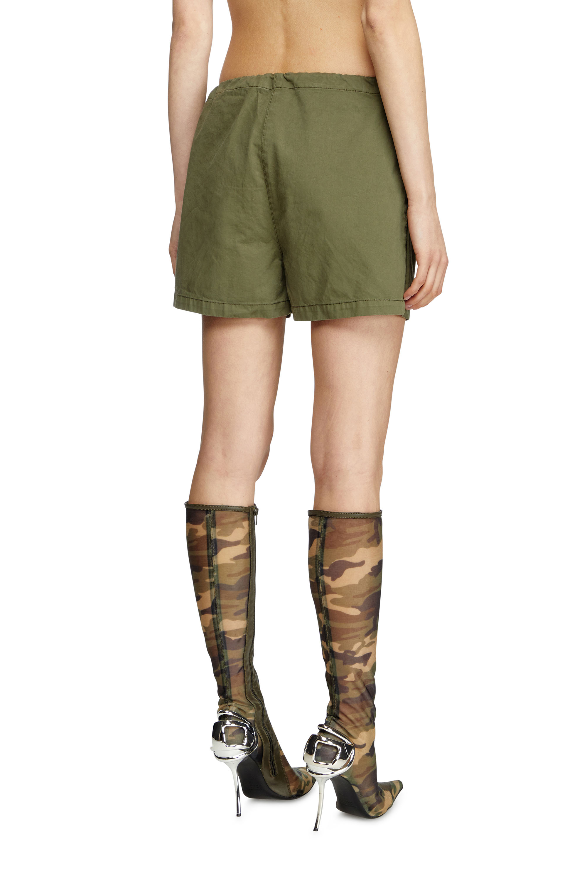 Diesel - S-ENESIS, Woman's Utility shorts in Military Green - 3