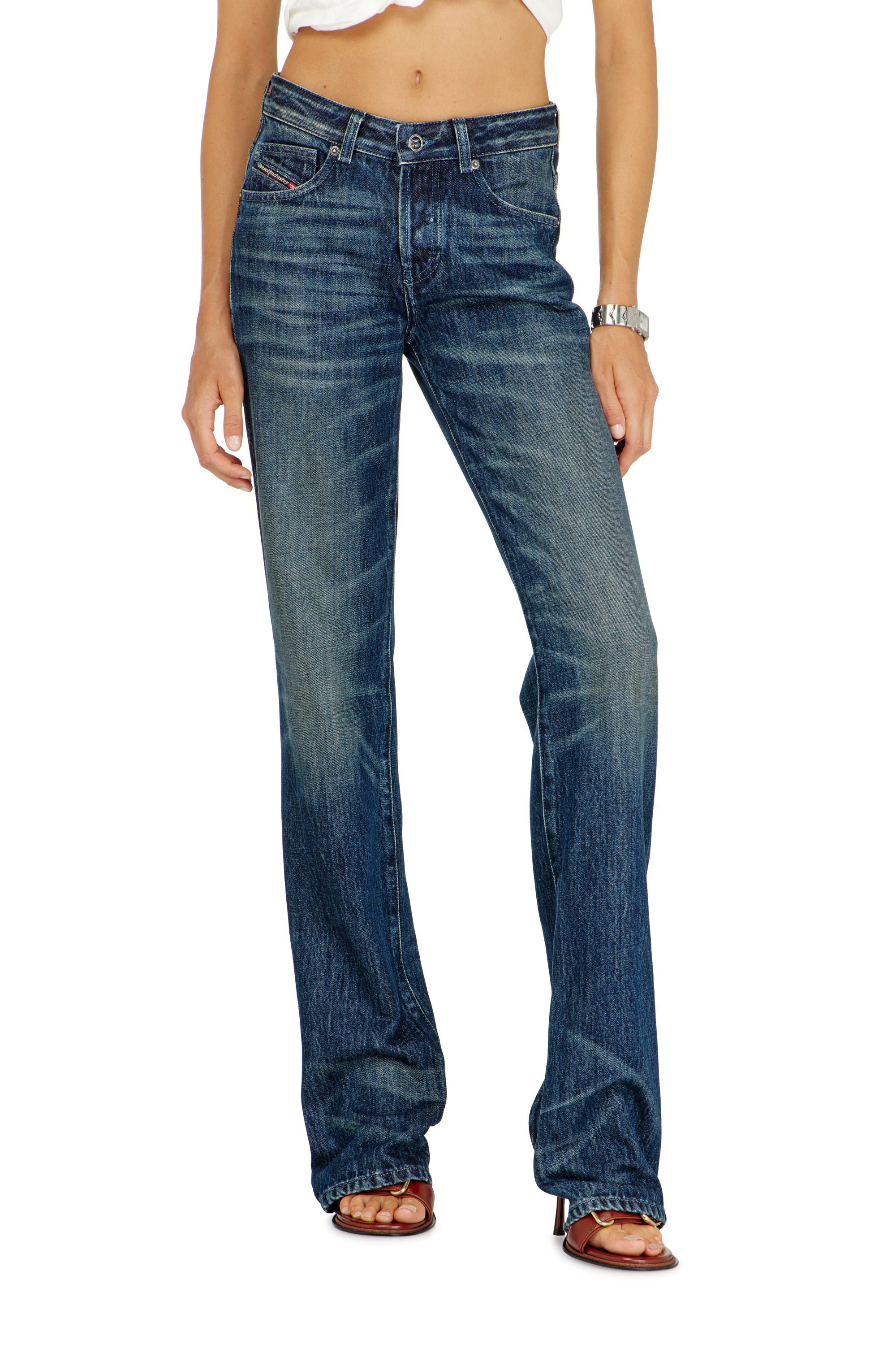 Diesel - Woman's Regular Jeans D-Heel 007FZ, Dark Blue - 5