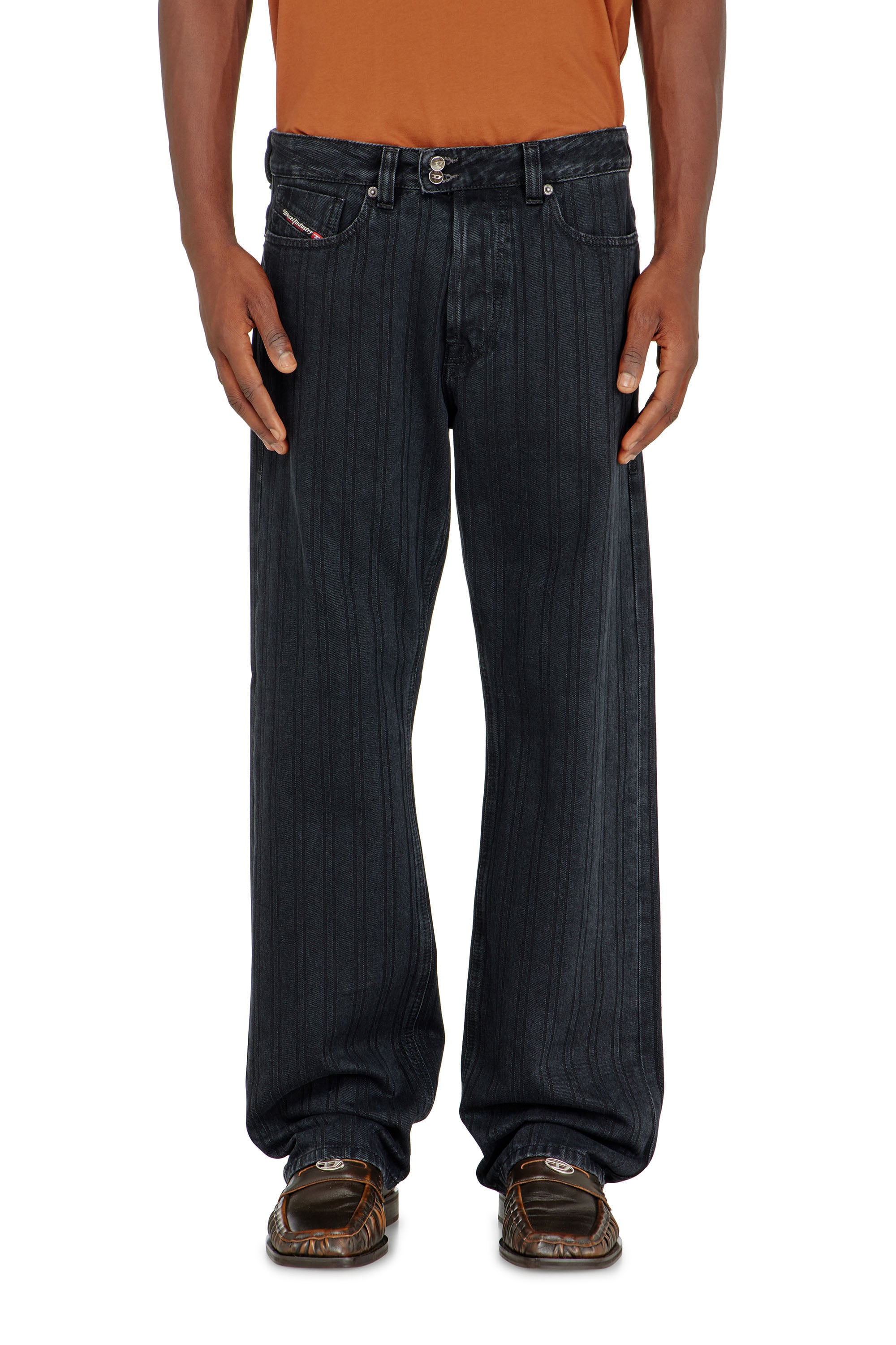 Diesel - Man's Relaxed Jeans 1980 D-Eeper 09Q12, Black/Dark grey - 1