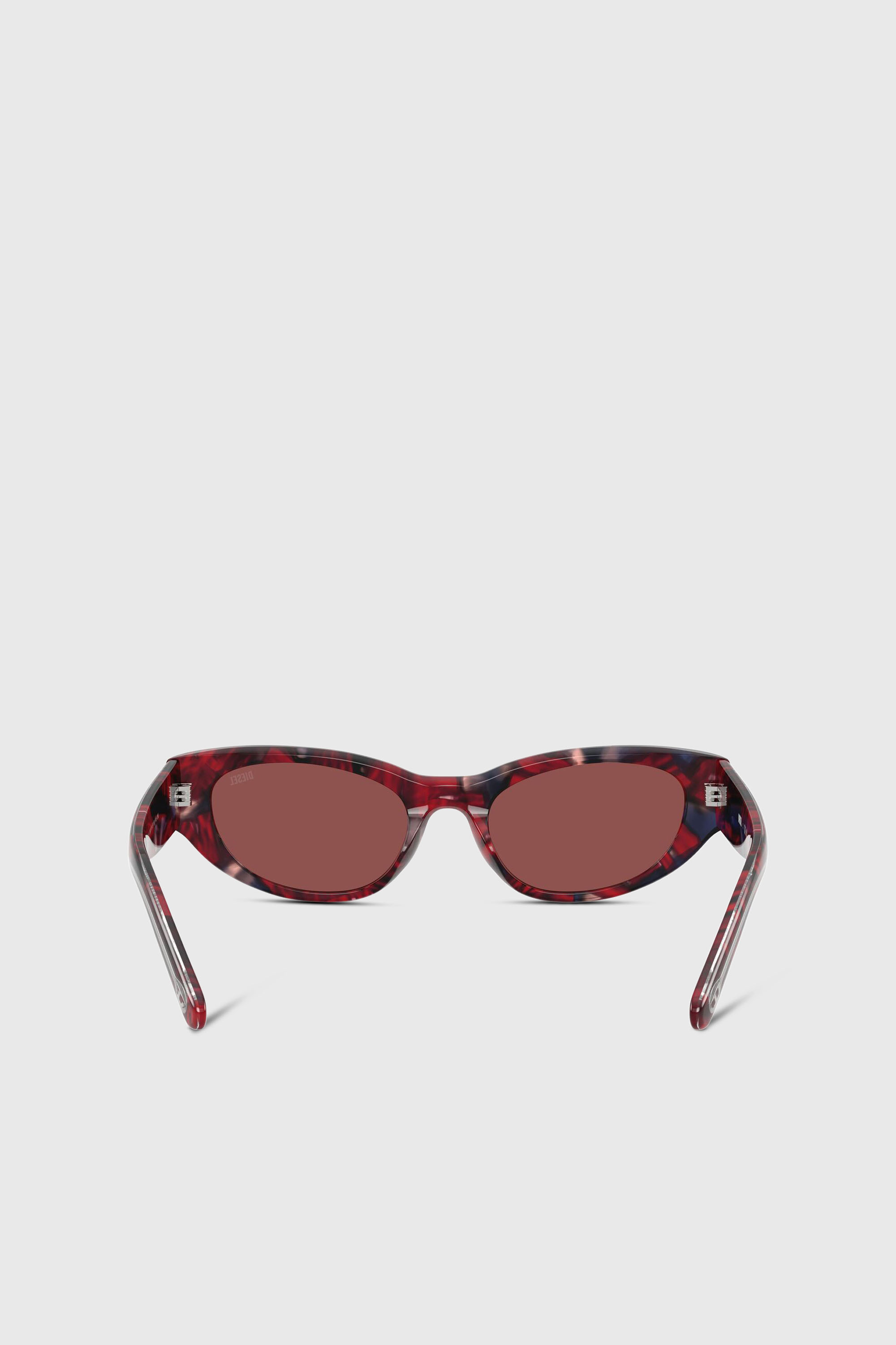 Diesel - 0DL2010U, Unisex's Cat-eye style sunglasses in Red/Brown - 3