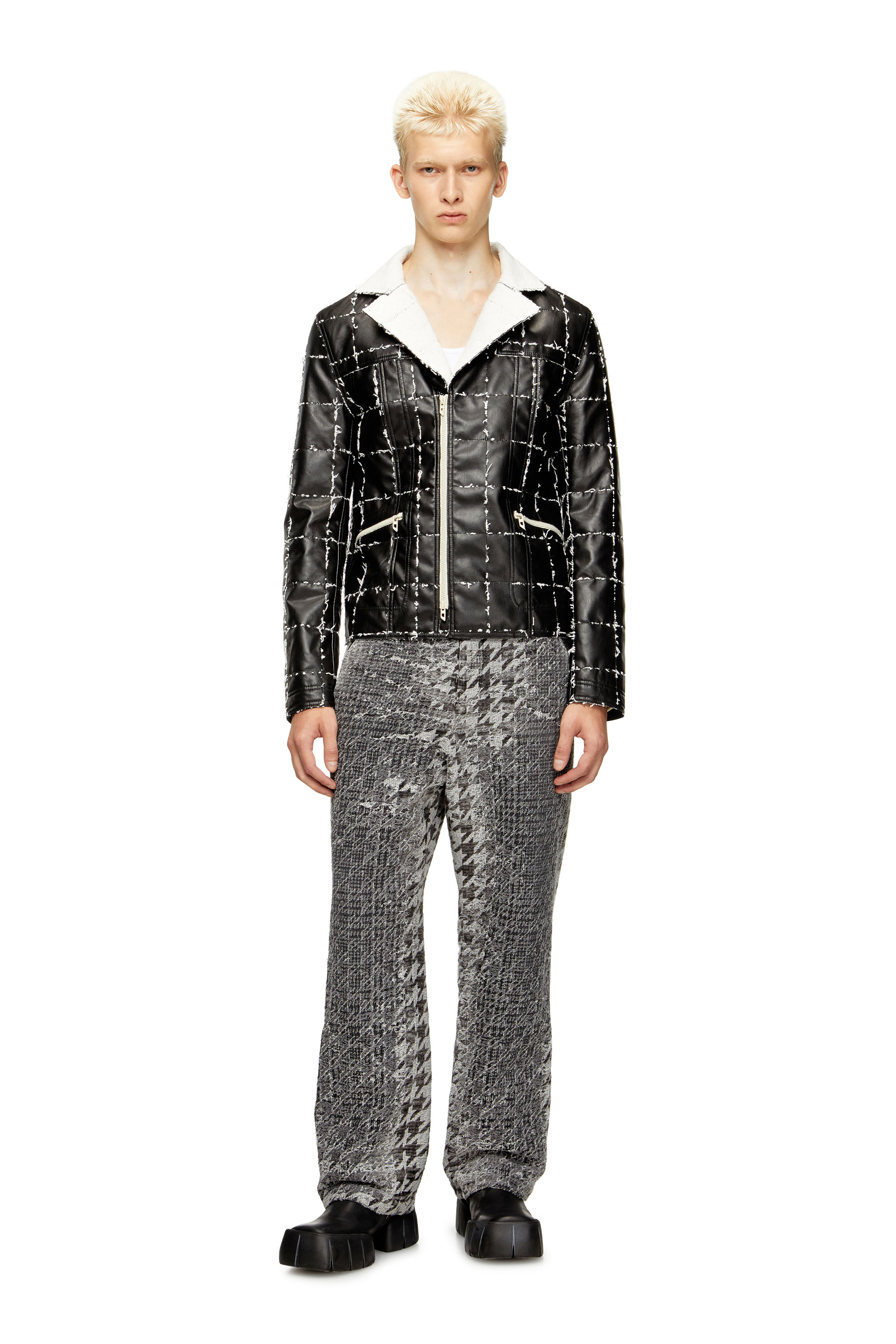 Regular Jeans D-Eber 0CEBN, Black/Dark grey Diesel - Man's Regular Jeans D-Eber 0CEBN, Black/Dark grey - 1