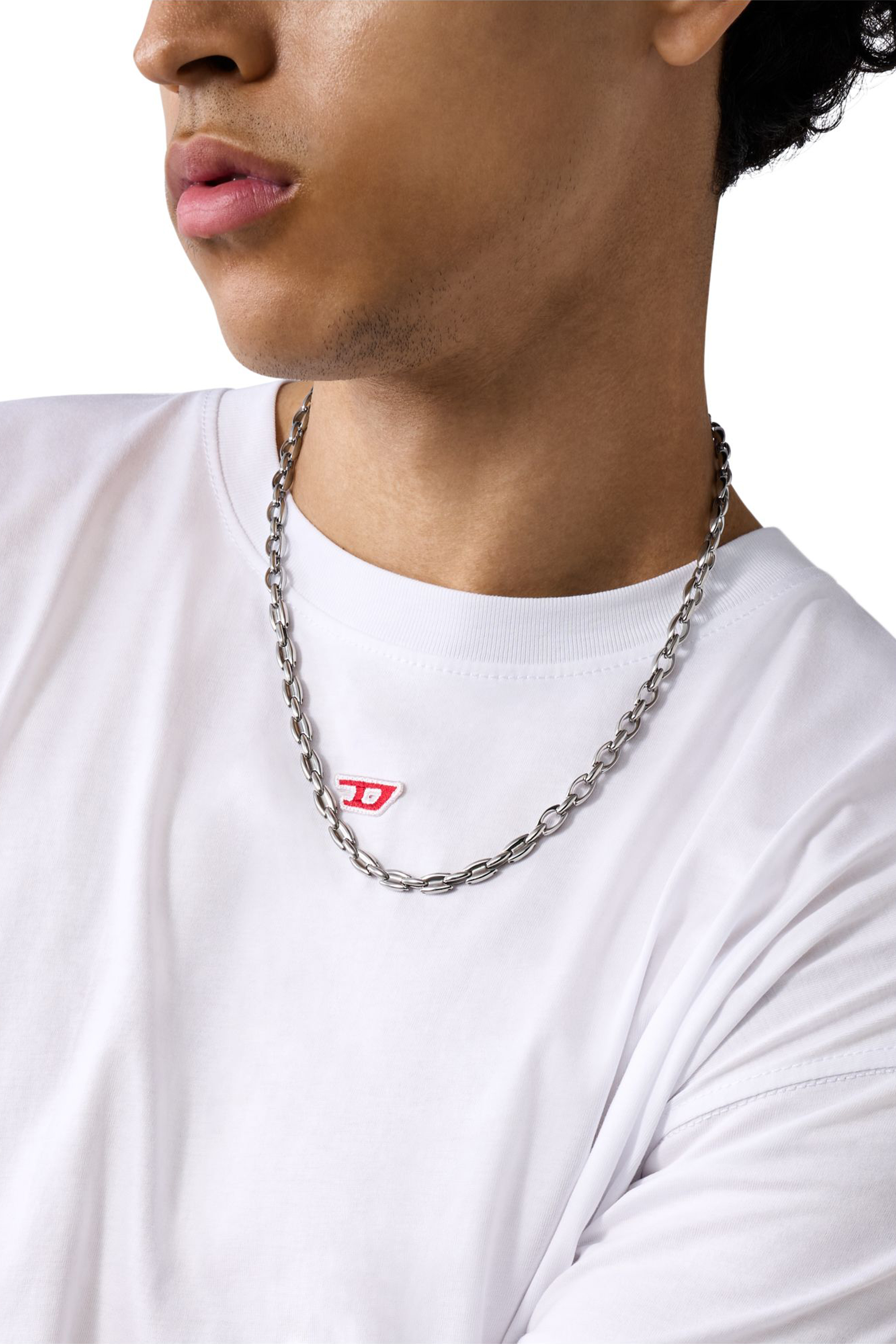 Diesel - DX1582040 JEWEL, Unisex's Stainless Steel Chain Necklace in Silver - 4