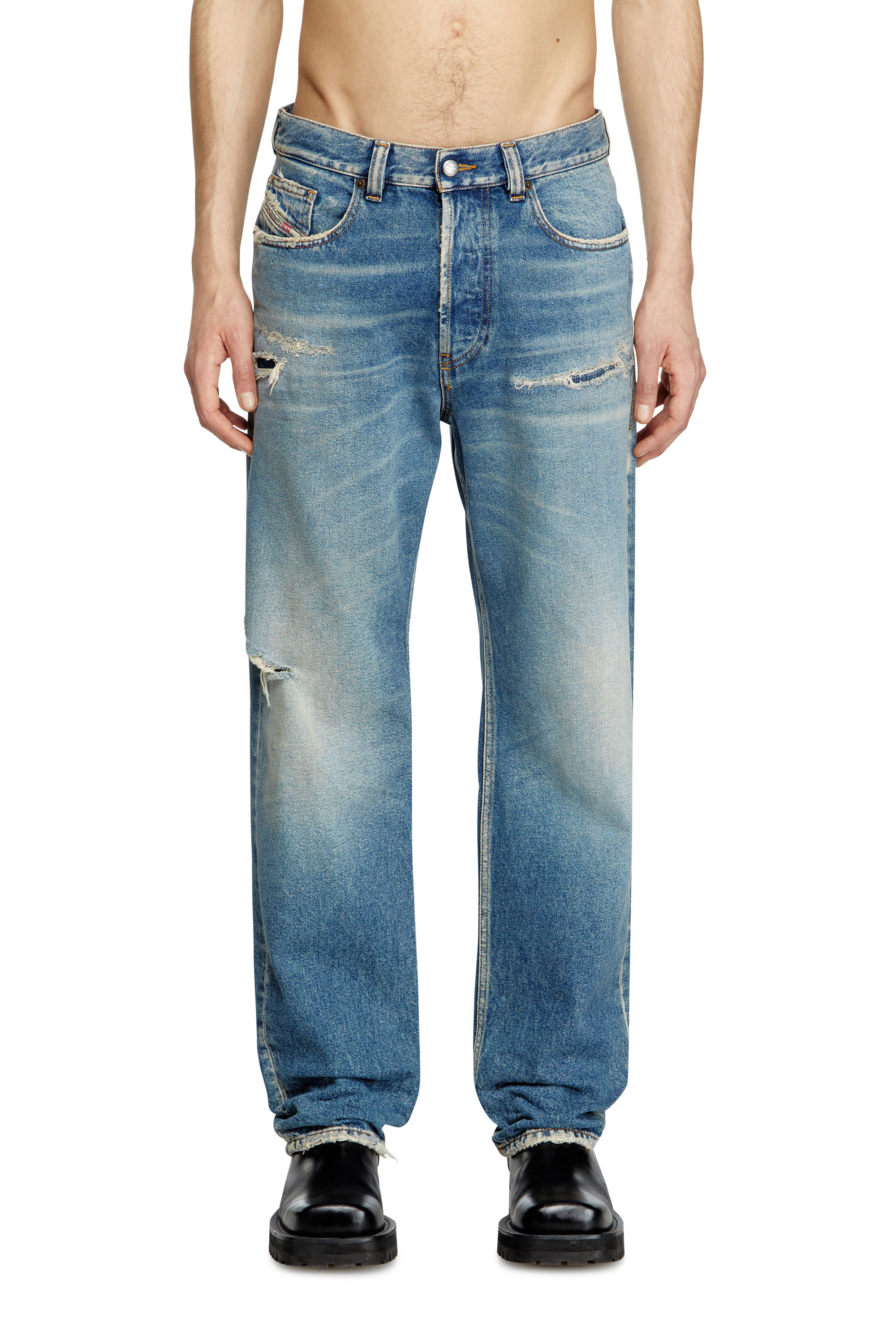 Diesel - Man's Regular Jeans 2010 D-Macs 09L43, Medium blue - 2