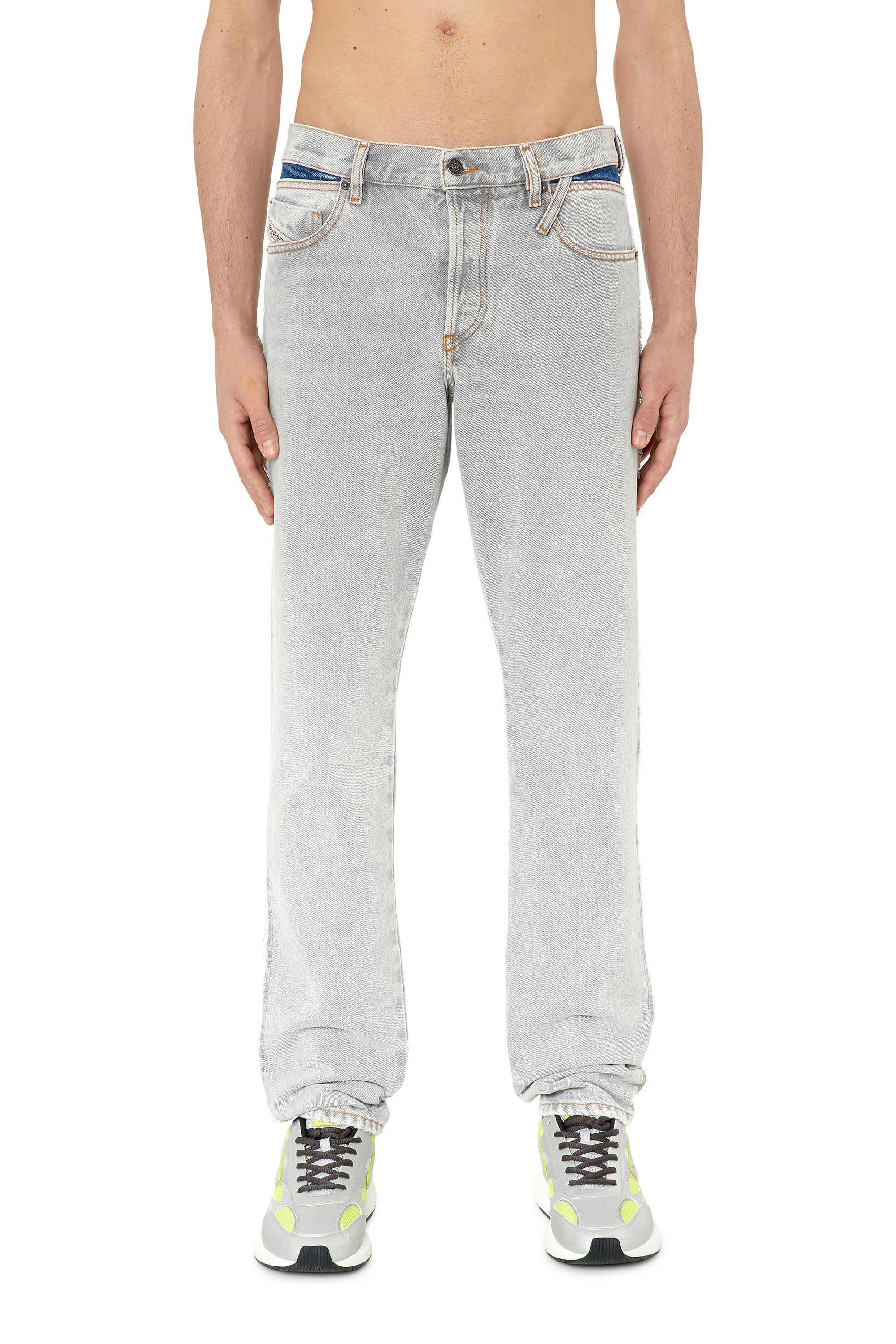 Diesel - 1995 D-Sark 007N5 Straight Jeans, Light Grey - Image 1