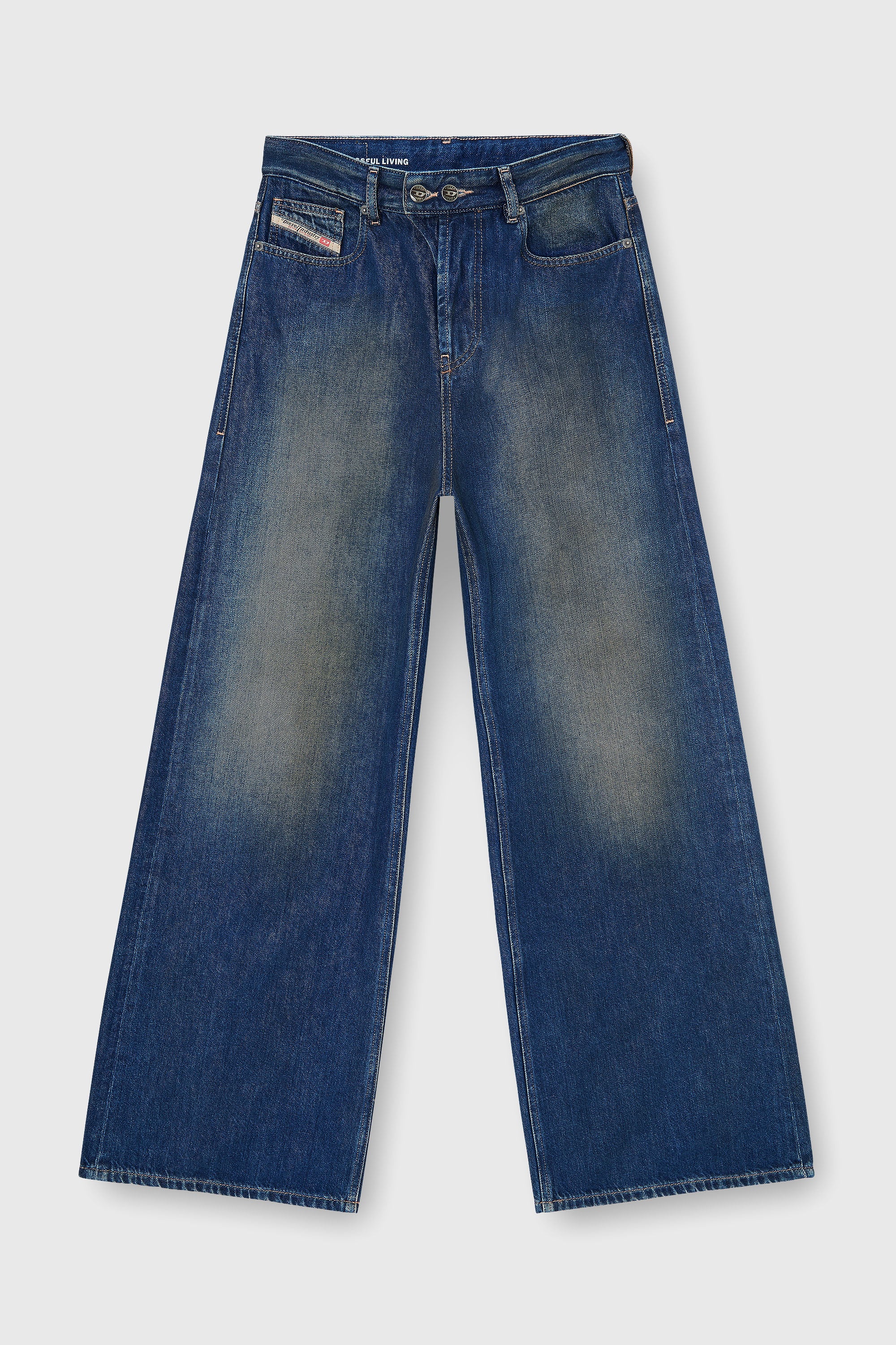 Diesel - Woman's Relaxed Jeans 1996 D-Sire 09P47, Dark Blue - 2