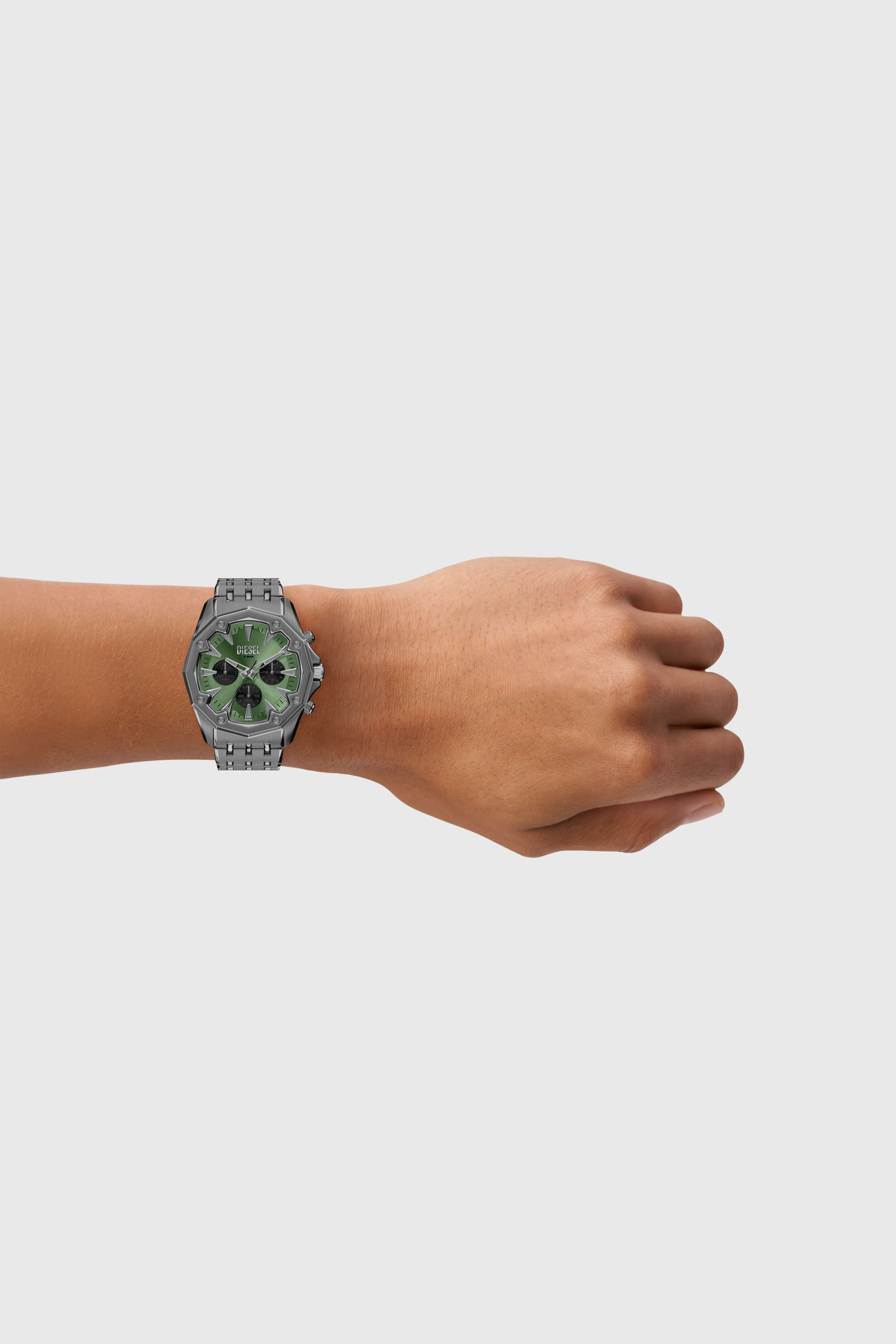 Men's Stinger gunmetal stainless steel watch | Grey | Diesel FI