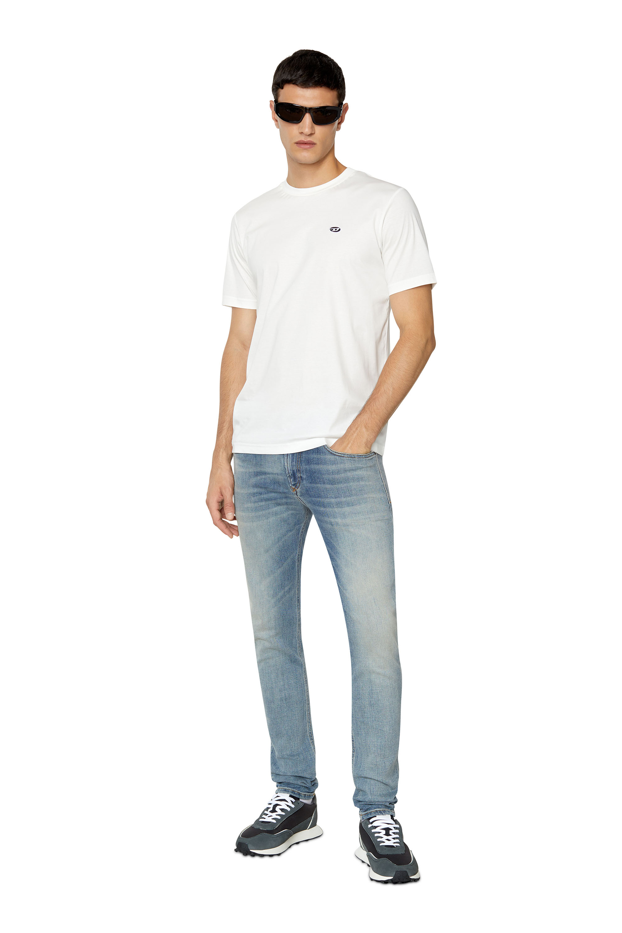 Diesel - 1979 Sleenker 09D95 Skinny Jeans, Light Blue - Image 5