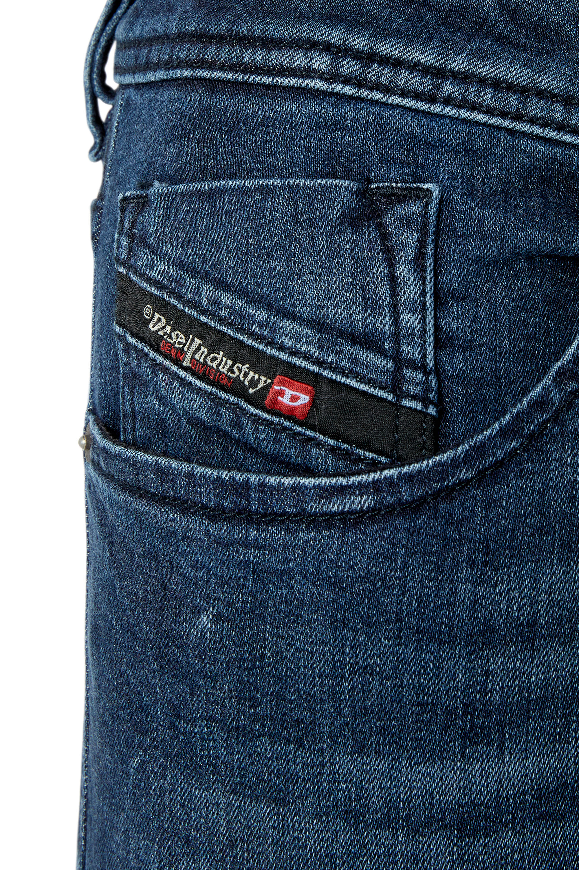 Diesel - Larkee E195W Straight Jeans, Dark Blue - Image 3