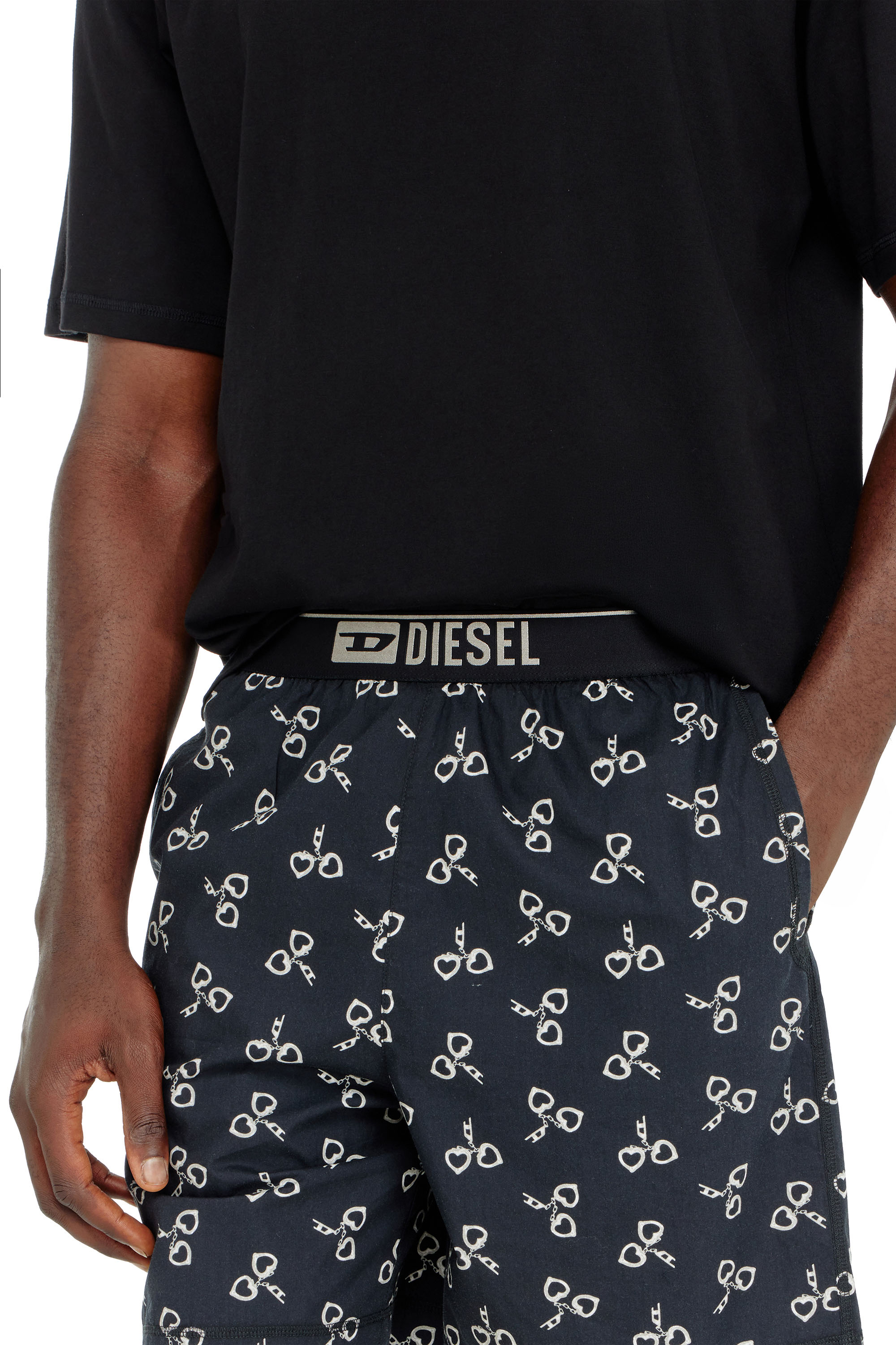 Diesel - KIT-JAMES-D-BOX, Man's Cotton pyjama set with handcuff print in null - 3