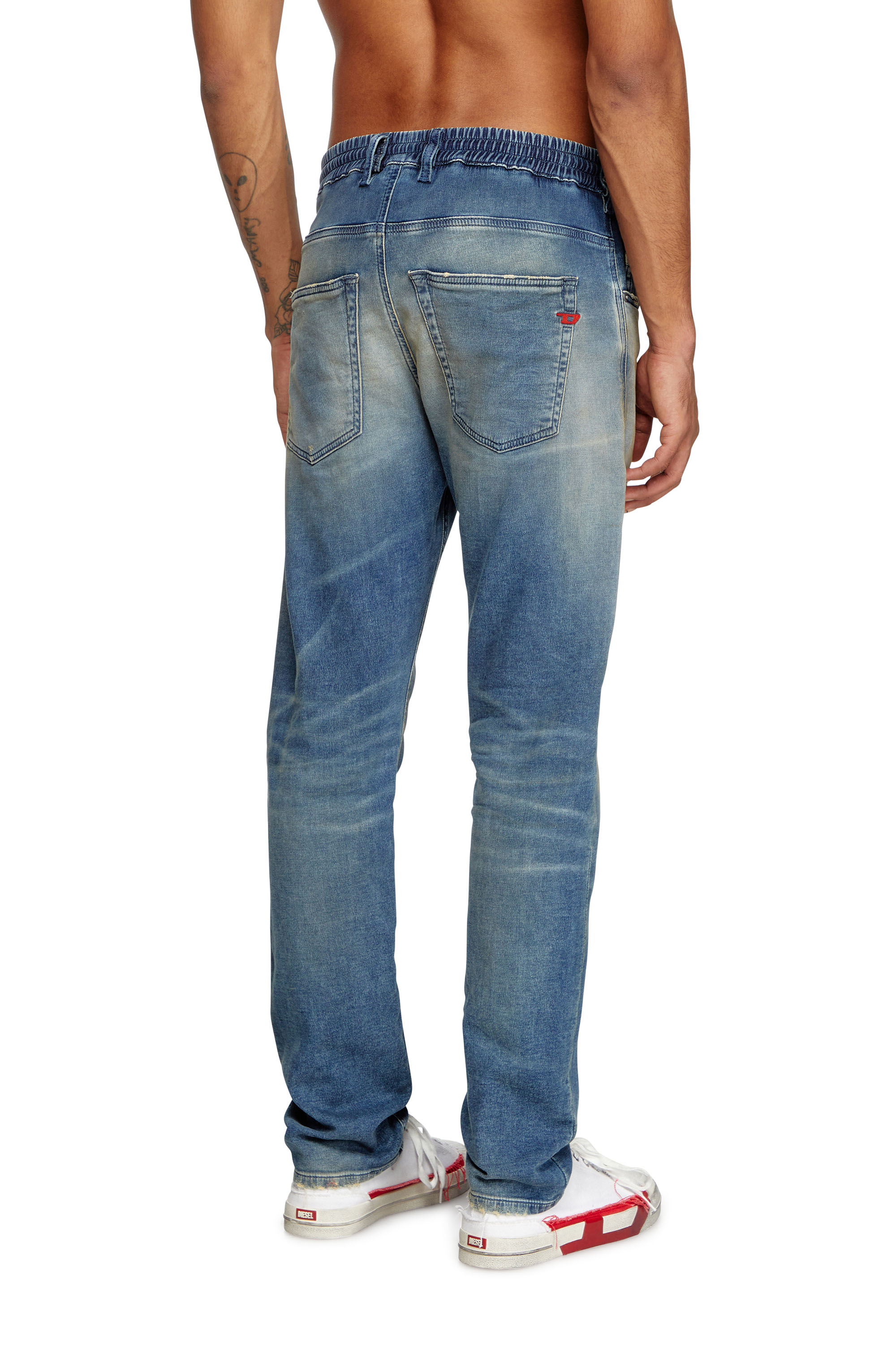 Diesel - Man's Regular 2030 D-Krooley Joggjeans® 068PQ, Medium blue - 3