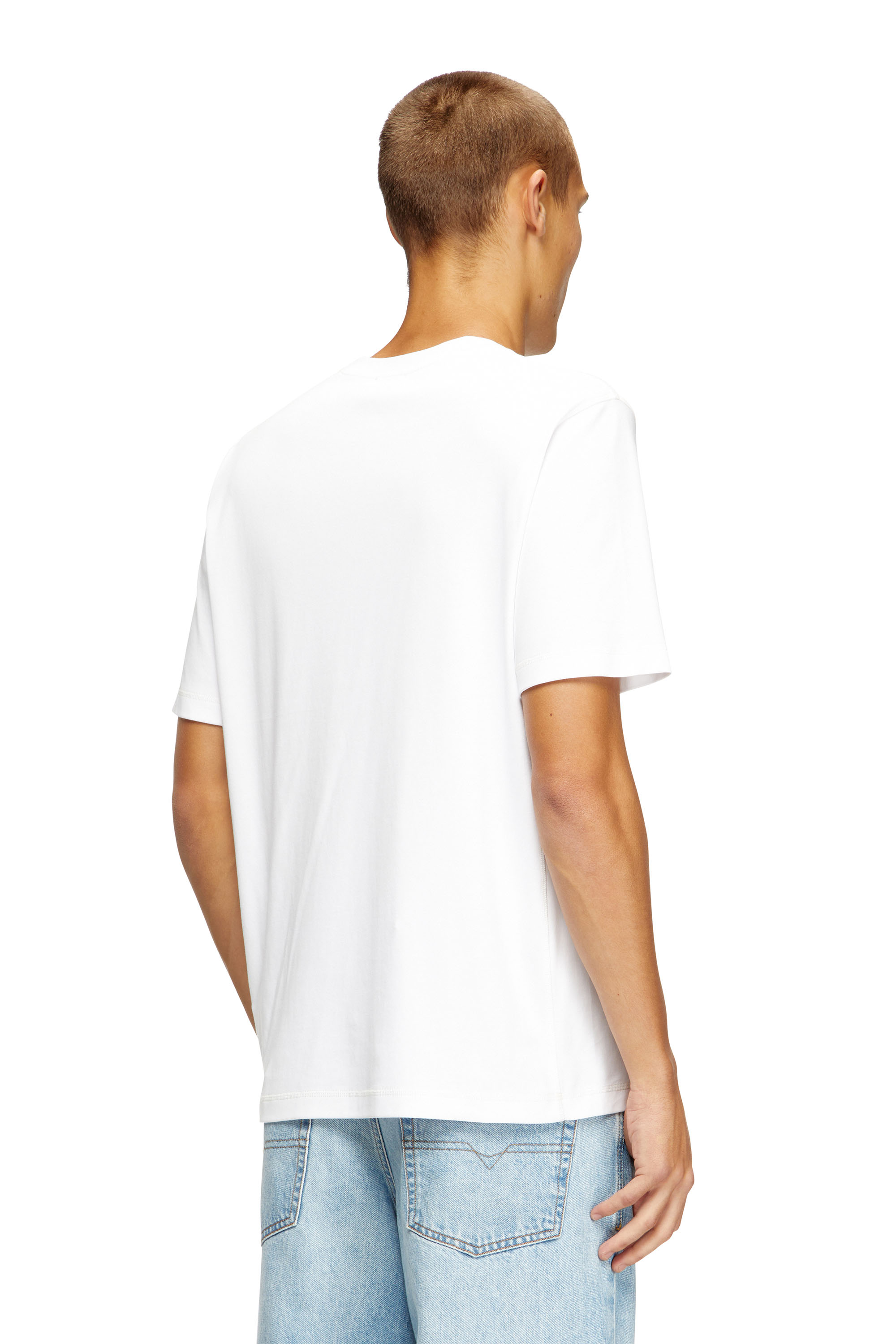Diesel - T-MADJUST-TR, Man's Regular T-shirt with crew neck and Oval D in null - 4