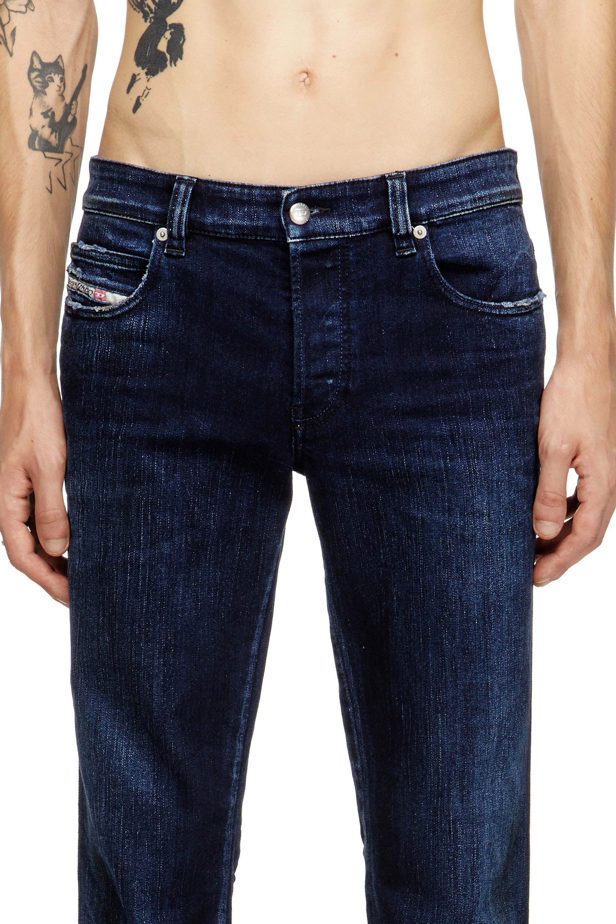 Diesel - Man's Slim Jeans 1993 D-Vyl 09M76, Dark Blue - 5
