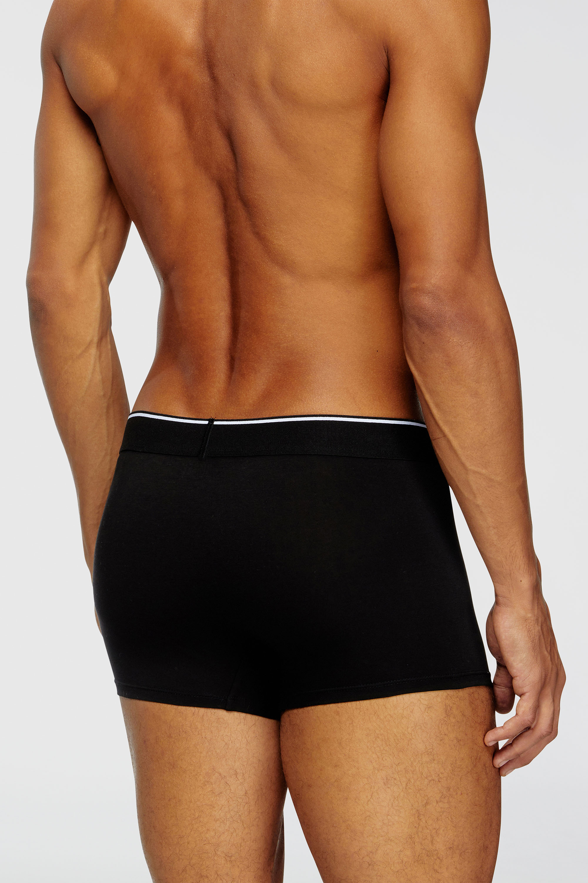 Diesel - UMBX-DAMIENTHREEPACK, Man's Three-pack of plain boxer briefs in Black - 4