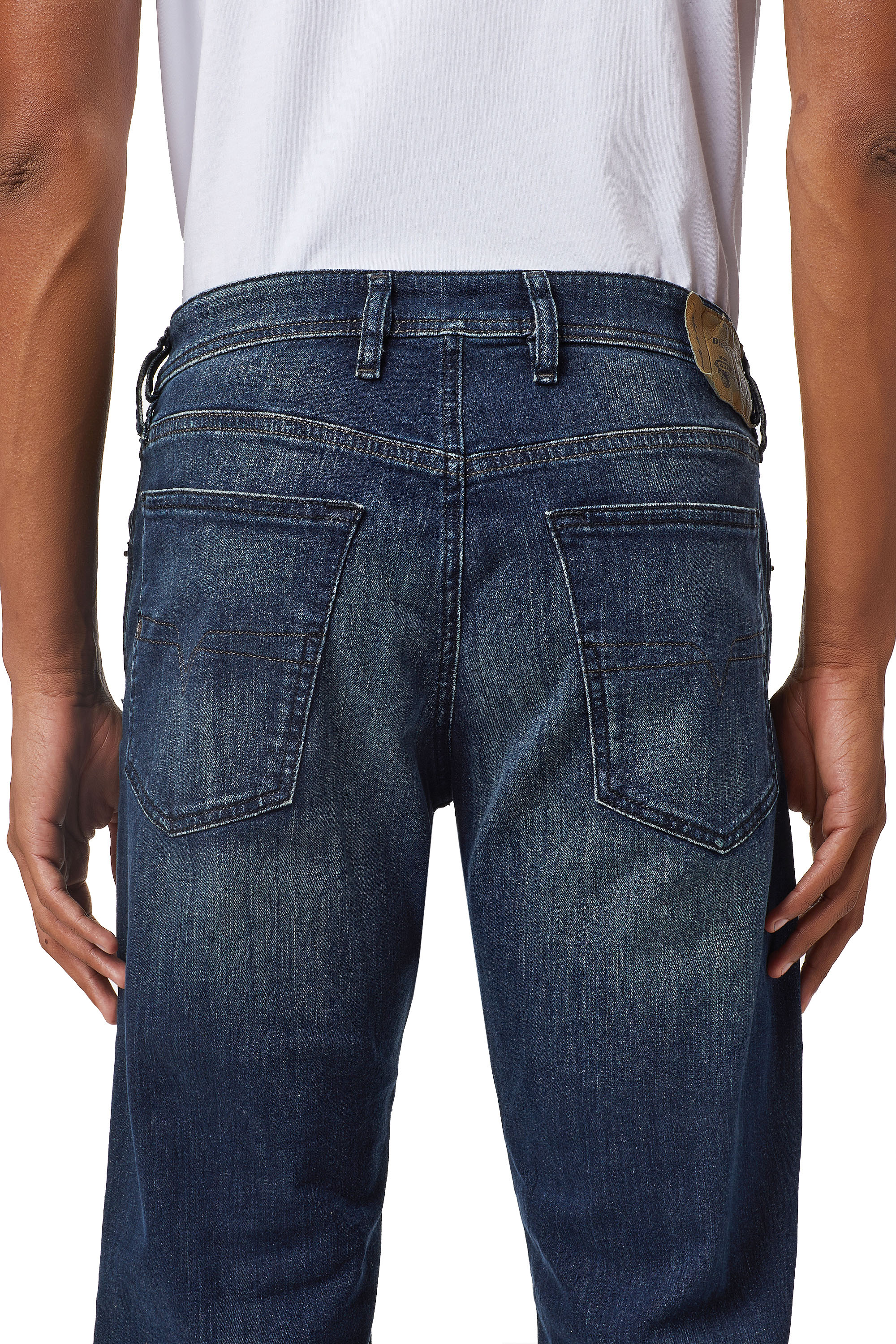 Diesel - Waykee 0814W Straight Jeans, Dark Blue - Image 5