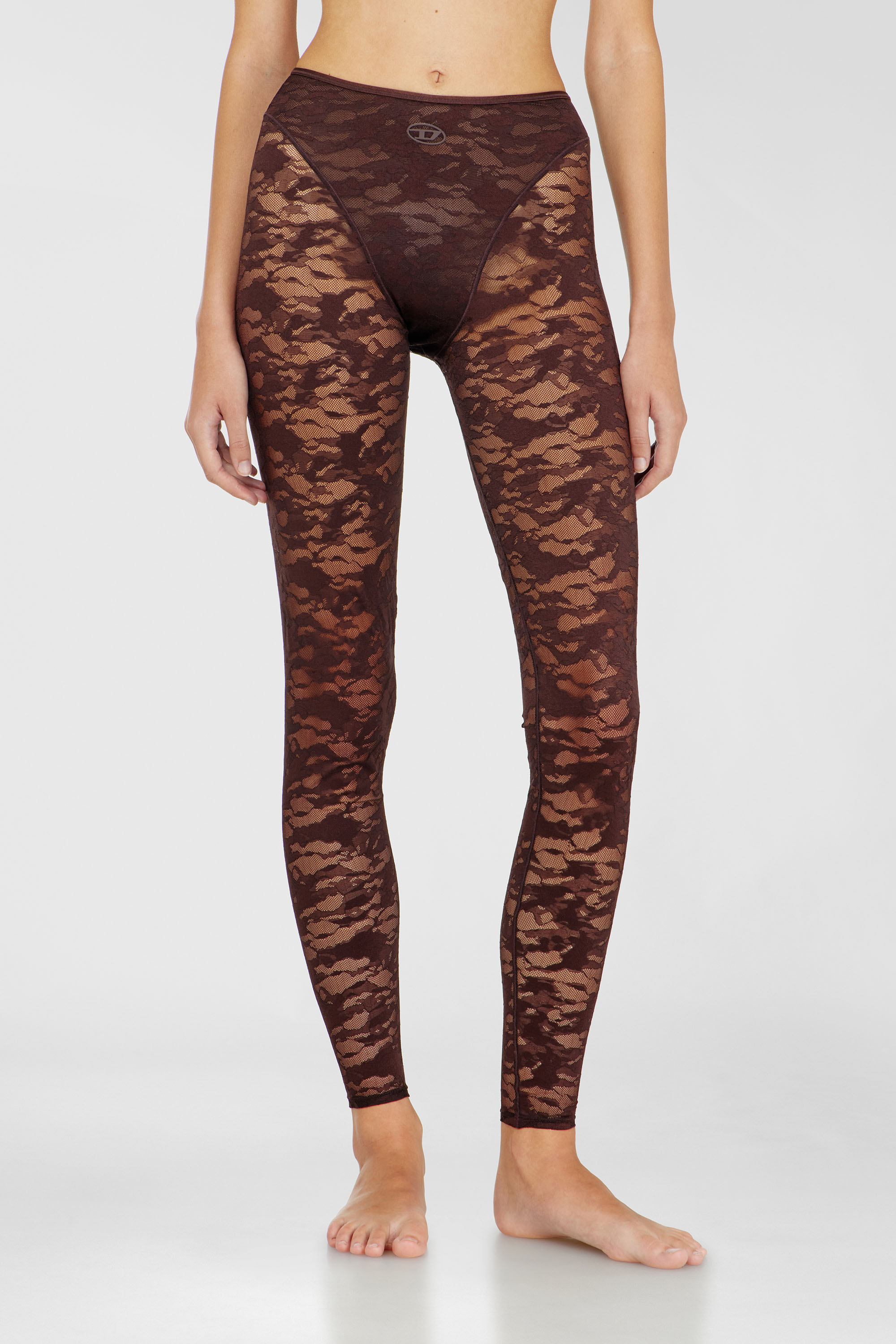 Diesel - HAYLEY-UTLT, Woman's Leggings in nylon camouflage lace in null - 2