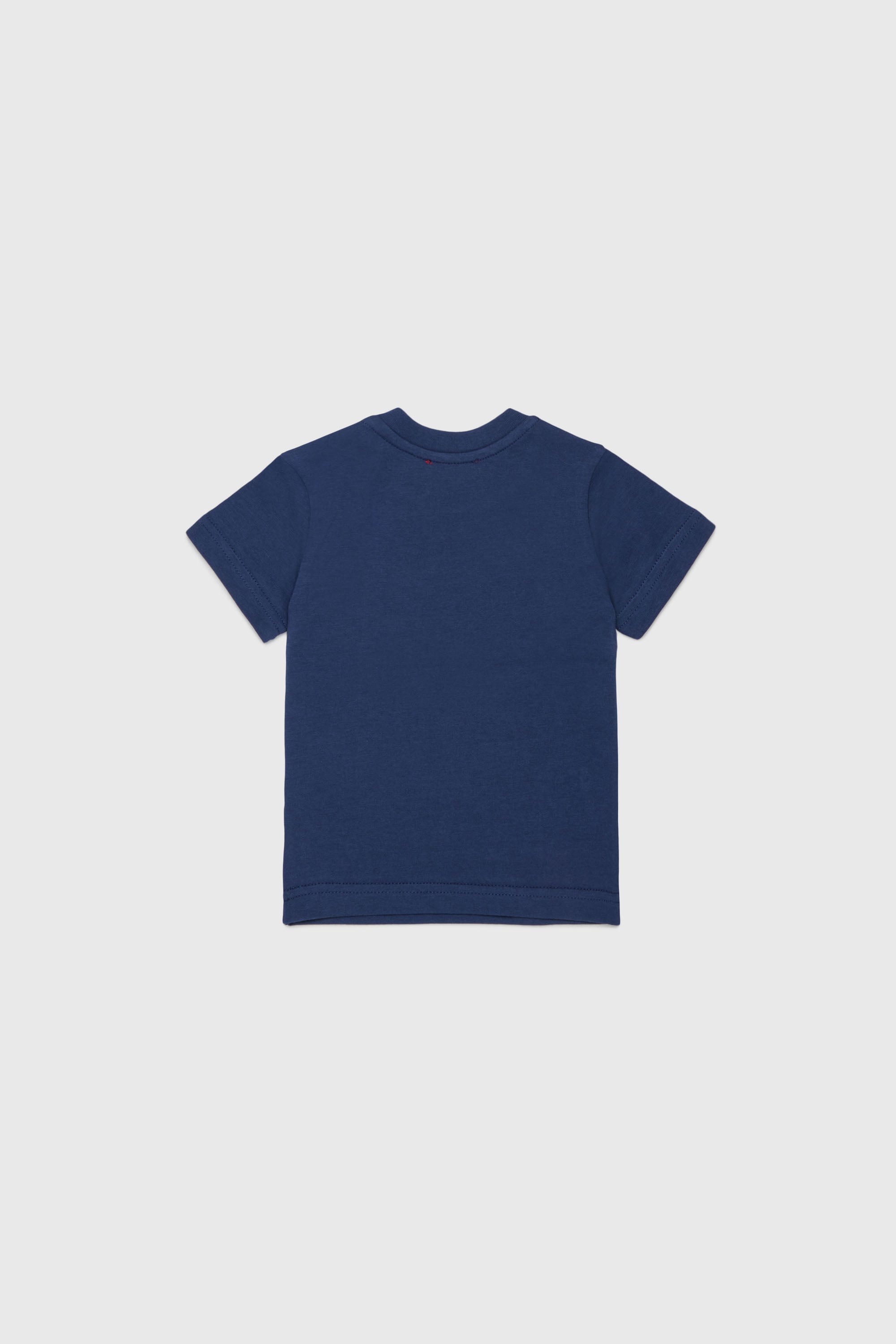 Diesel - TSINB, Man's Cotton T-shirt with slogan print in Dark Blue - 2